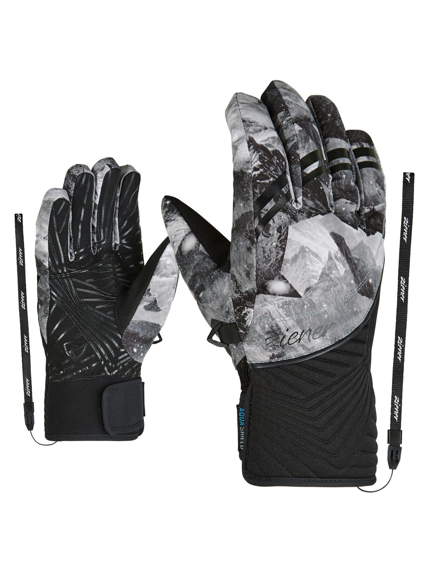 Ziener Fleecehandschuhe Ziener W Kiwa Glove grey Lady mountain As print Damen Accessoires