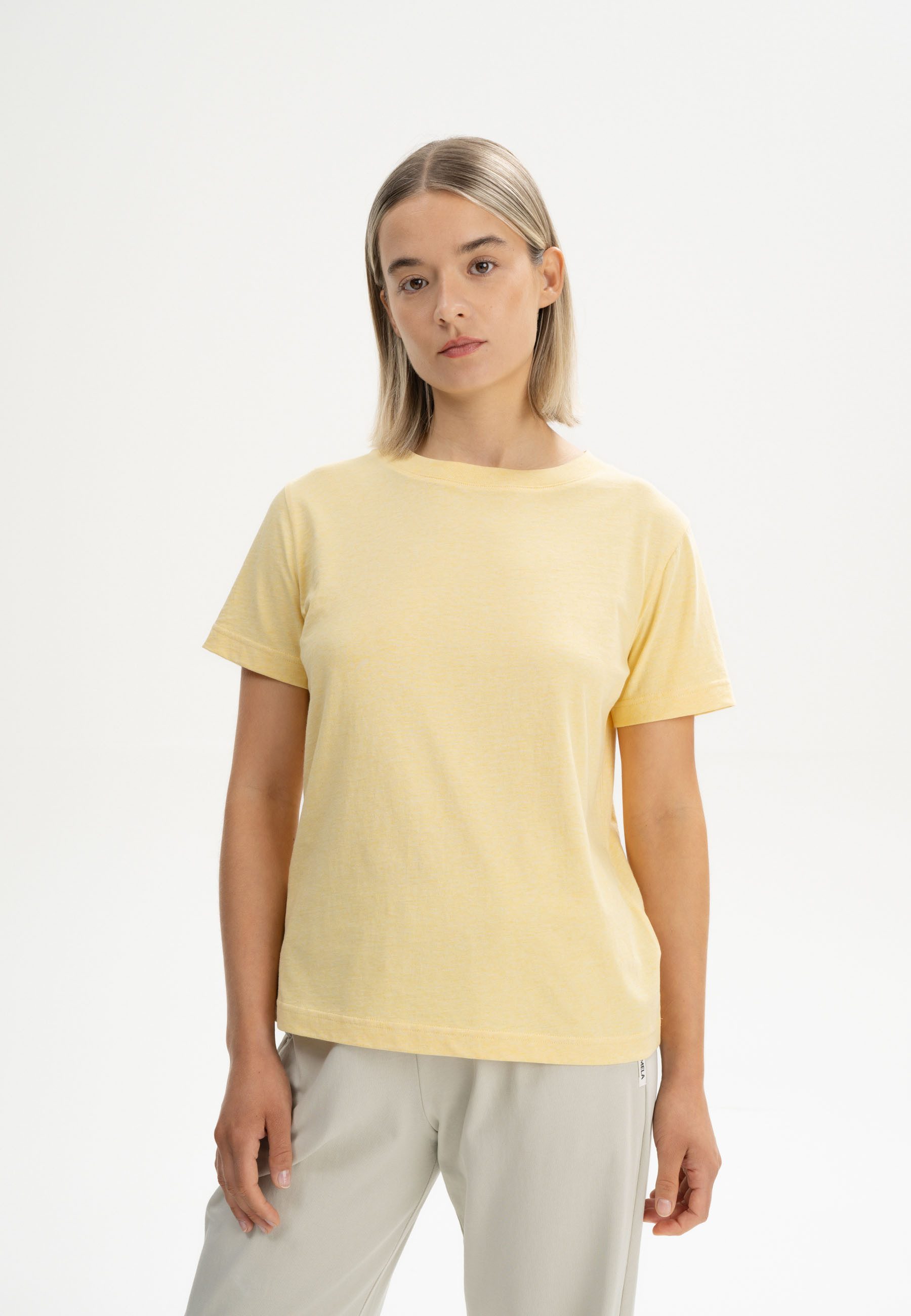 MELA Kurzarmshirt T-Shirt KHIRA Fein gerippter günstig online kaufen