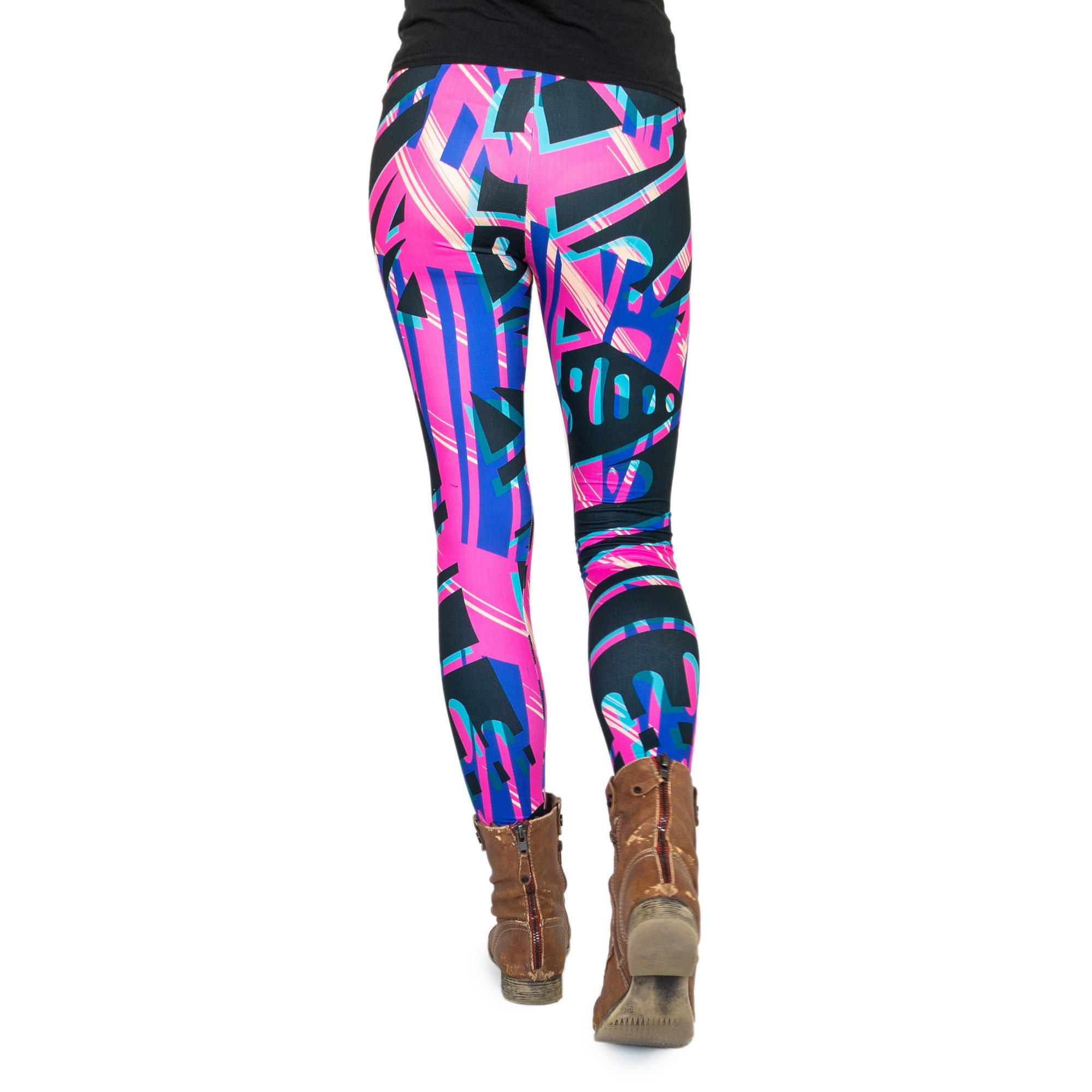 cosey Leggings Neon Line Leggings, 2 Größen (XS–S & M–L) (38/M bis 40/L) – Bild 3 von 5