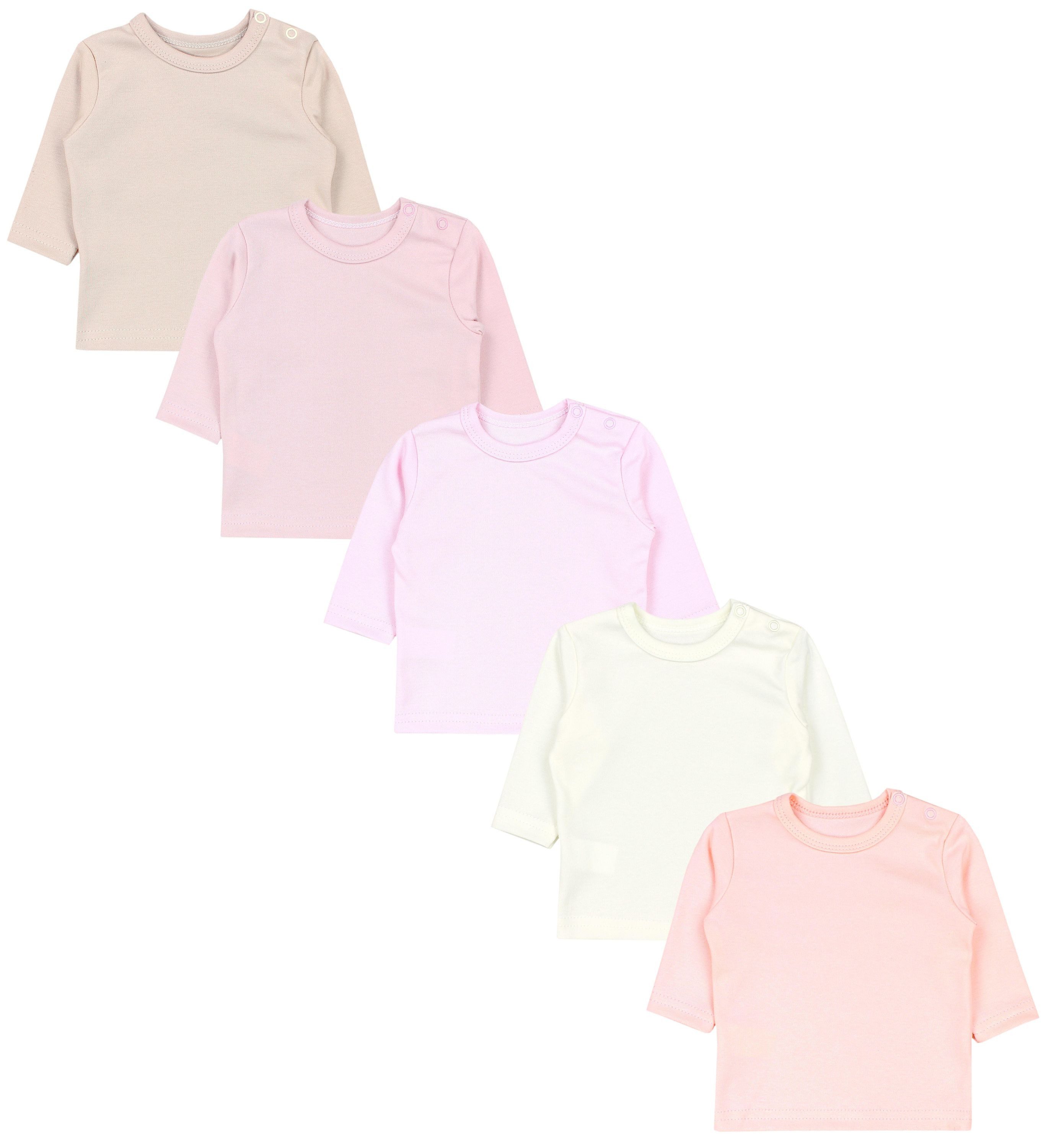 Langarmshirt TupTam Baby Mädchen Langarmshirt Sterne 5er Pack