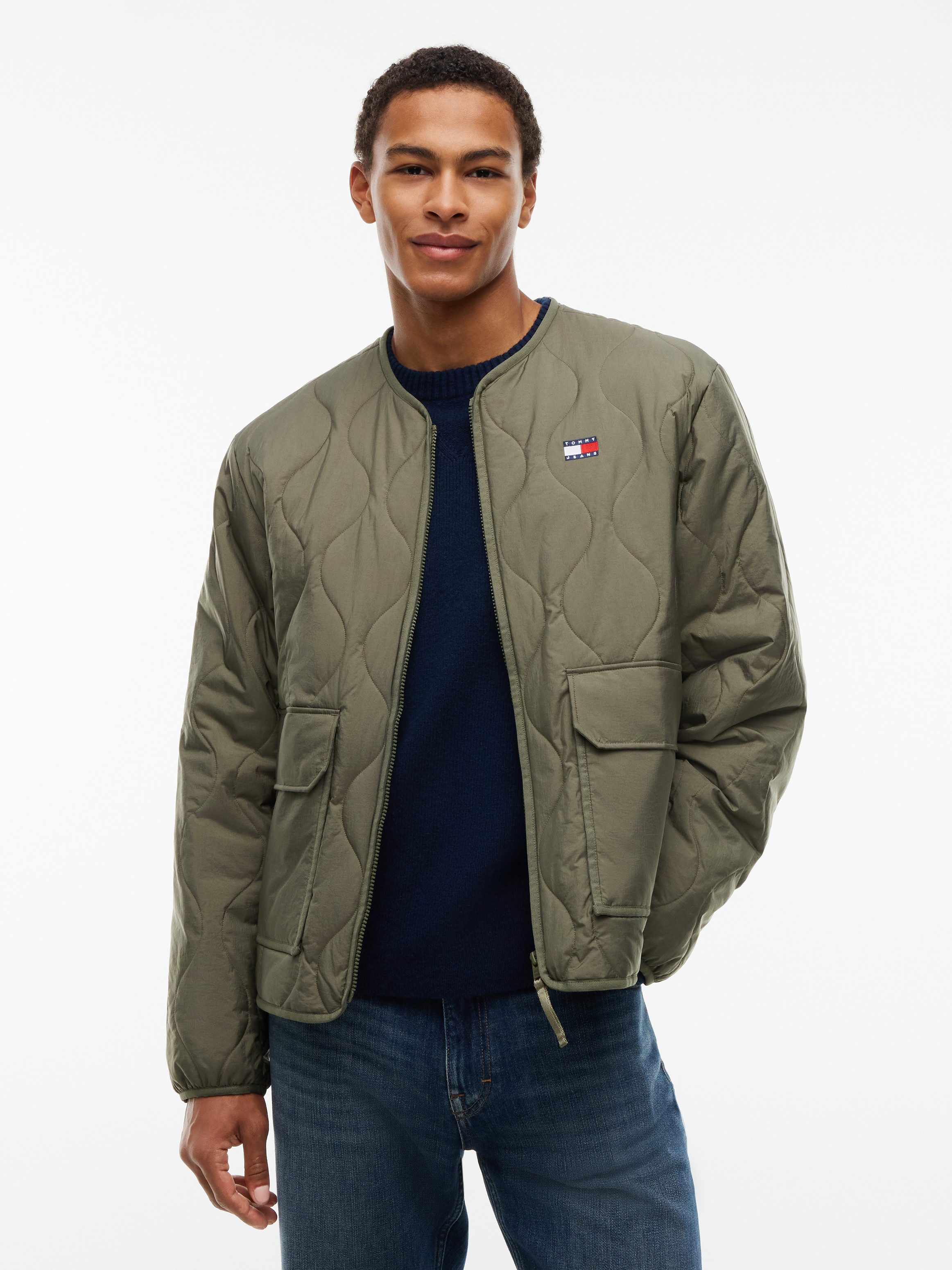 Tommy Jeans Steppjacke QUILTING CITY JACKET Regular fit mit Klappentaschen
