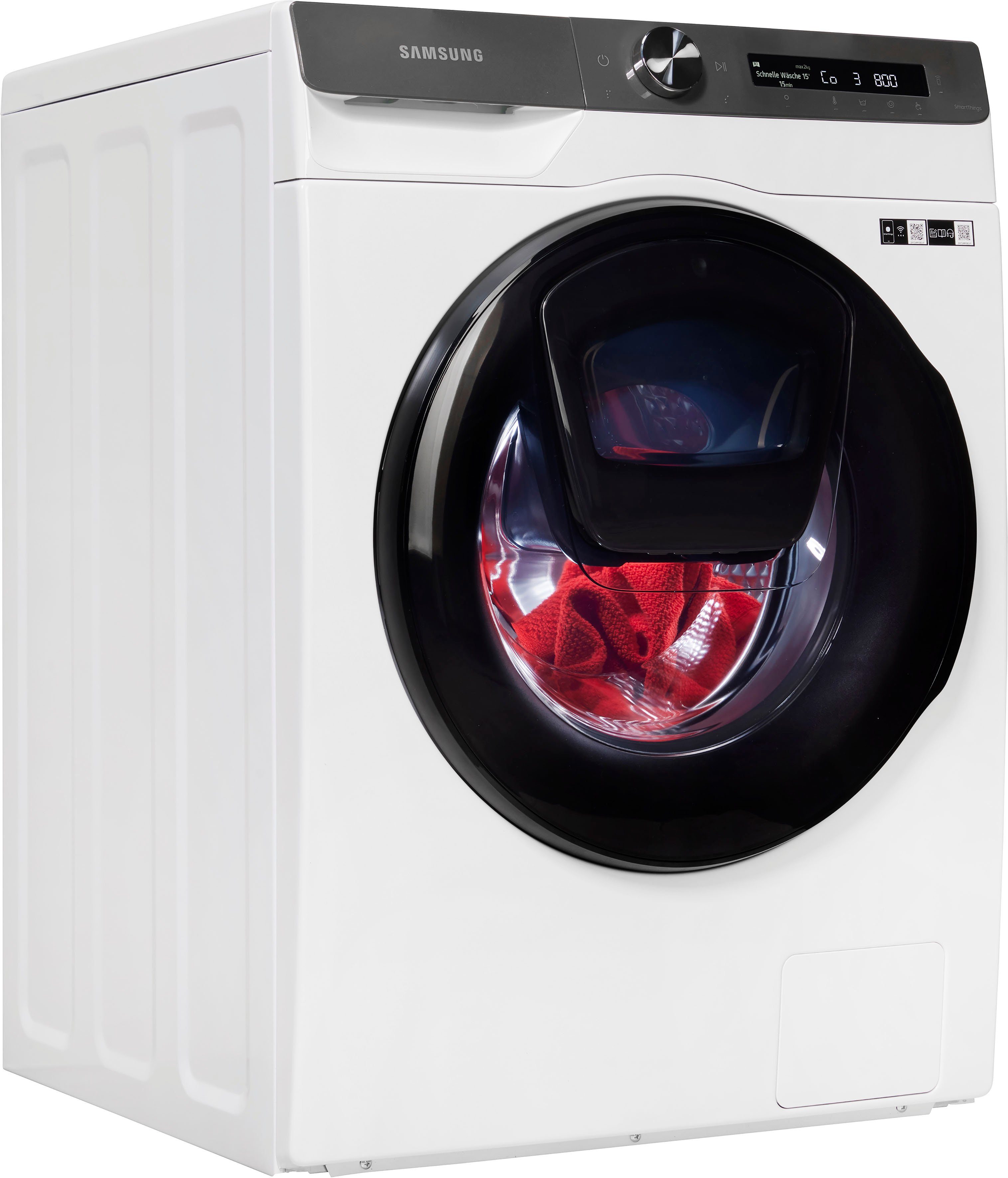 Samsung Waschtrockner WD80T554ABT, 8 kg, 5 kg, 1400 U/min, AddWash