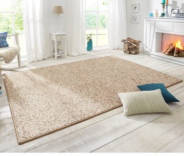 Teppich Woll Optik Teppich Wolly Beige Braun, BT Carpet, rechteckig, Höhe: 1.2 mm