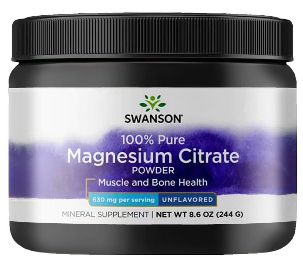 Swanson Health Products Swanson 100% Pure Magnesium Citrate Powder- 244g Pulver