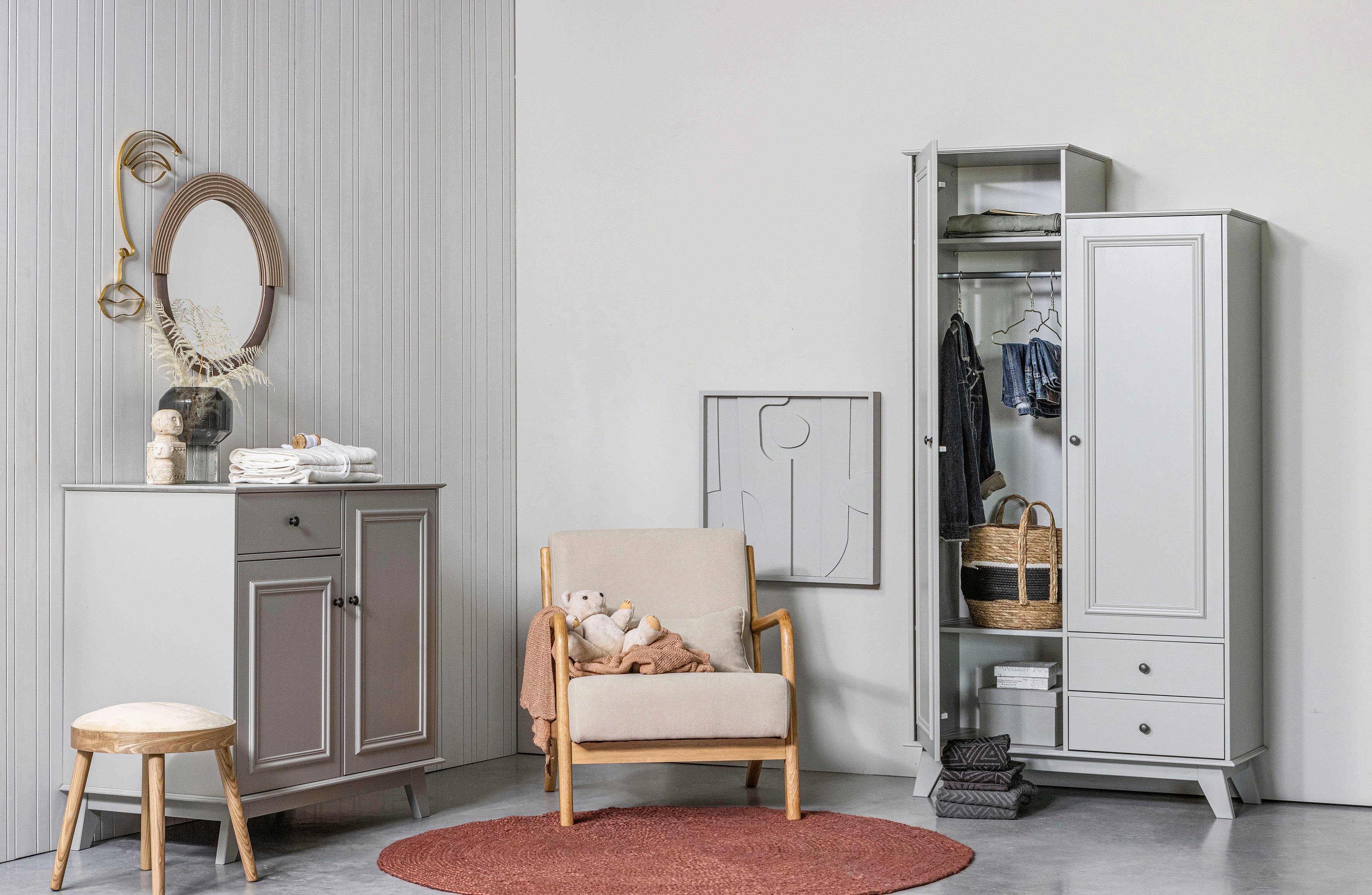 WOOOD Sideboard Lily, Kommode, H 93 cm x B 98 cm x T 55 cm