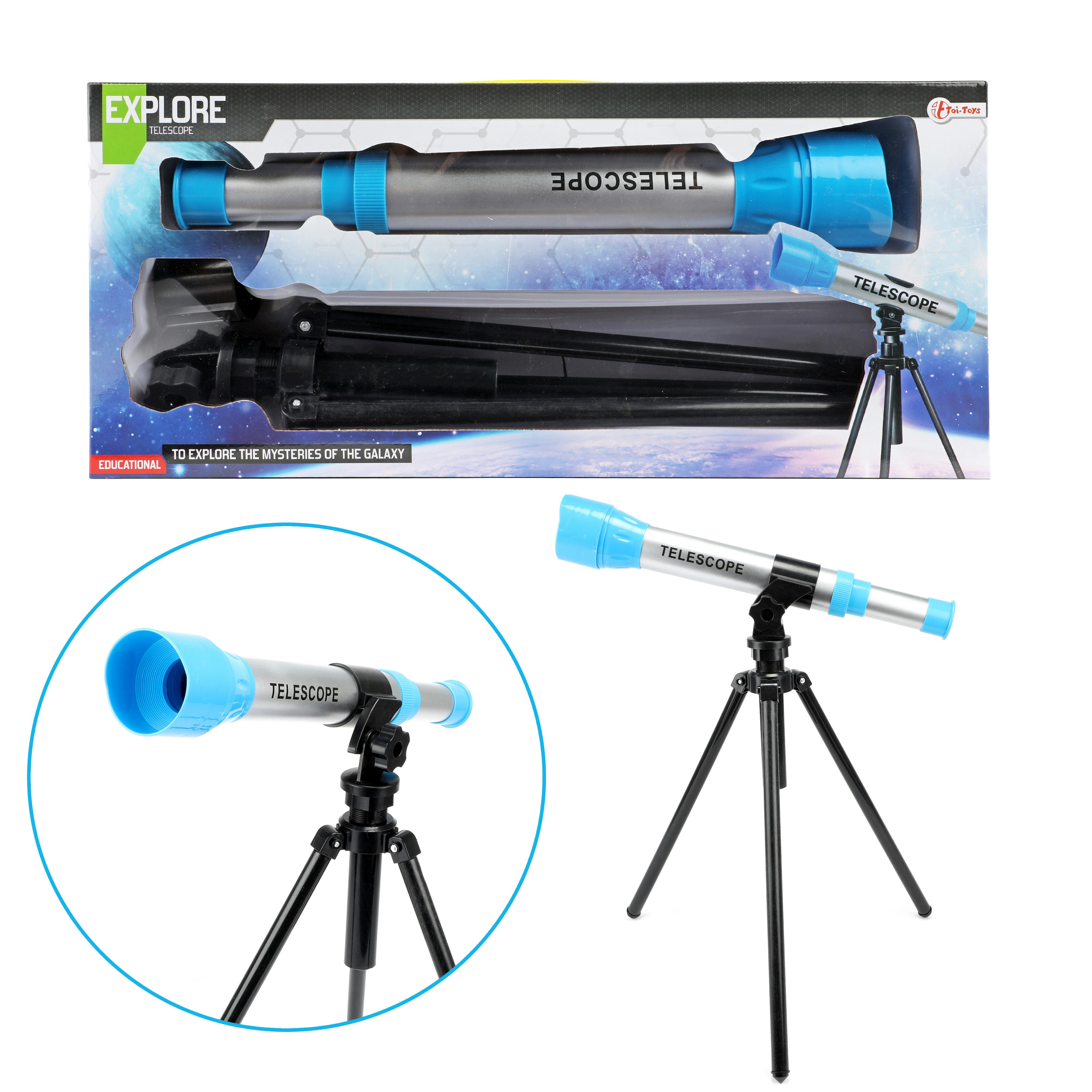 Toi-Toys Teleskop EXPLORE Kinderteleskop Sterngucker