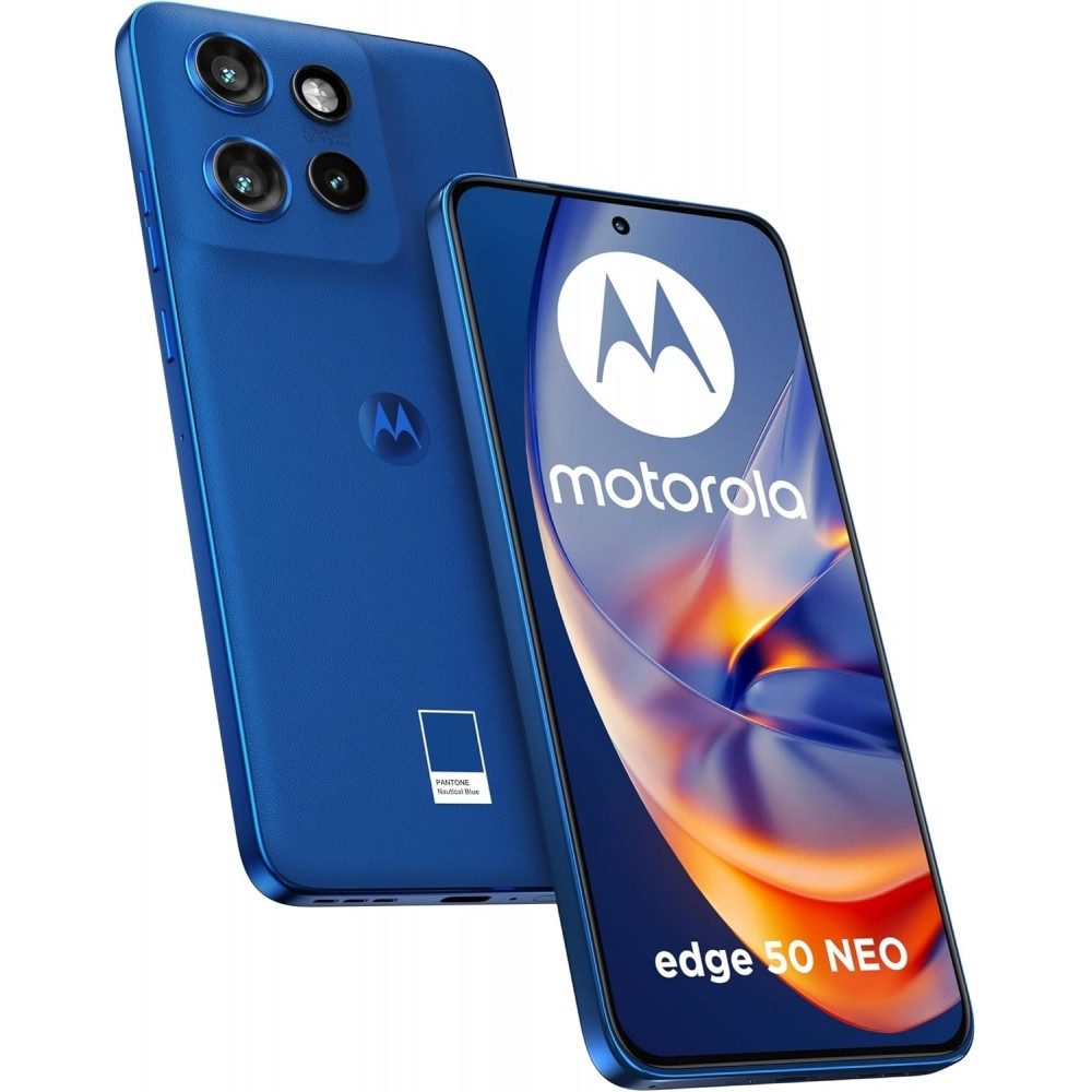 Motorola XT2409-1 Edge 50 Neo 5G 512GB / 12GB Smartphone PANTONE nautical blue Smartphone (6,4 Zoll, 512 GB Speicherplatz)