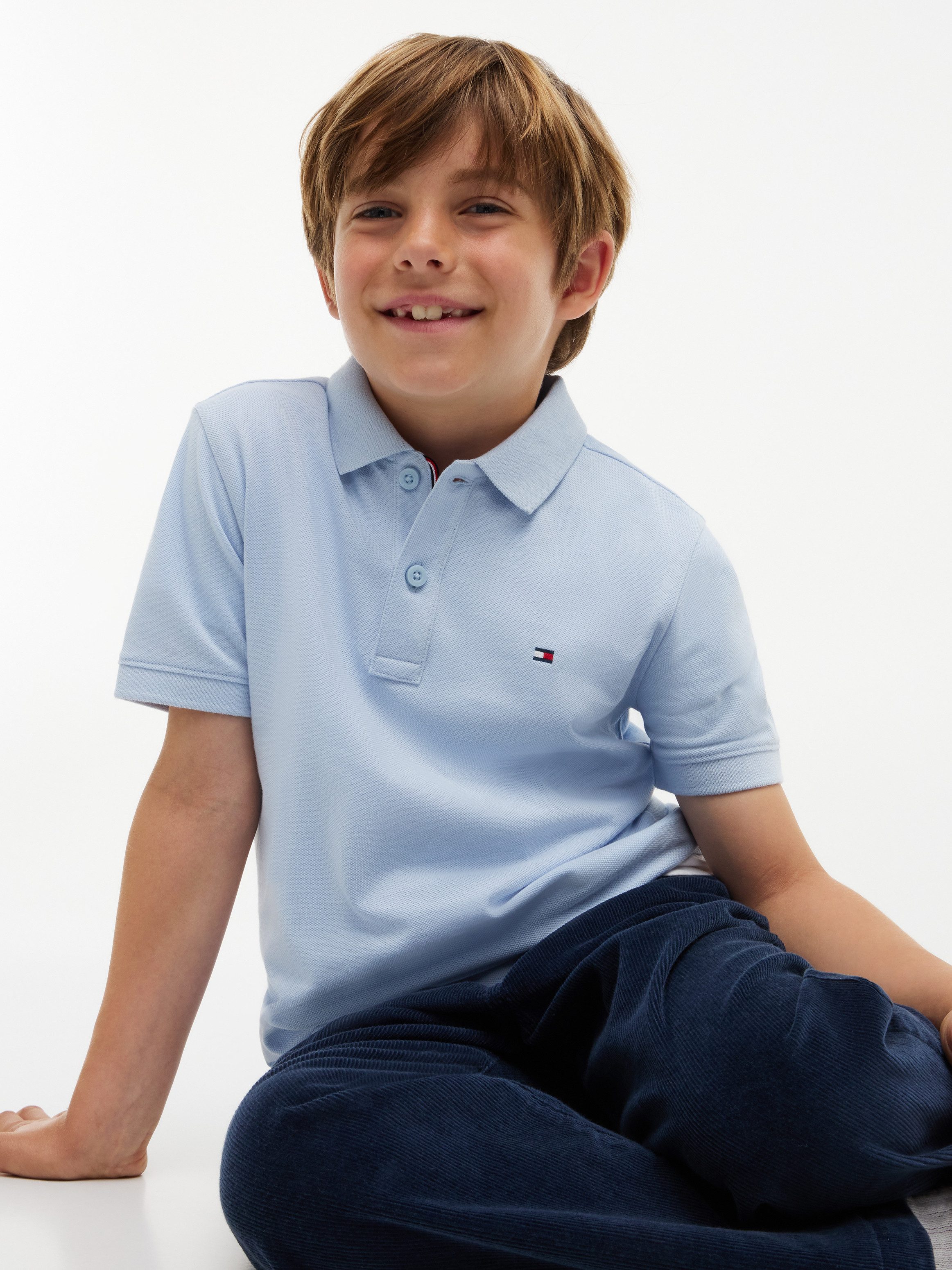 Tommy Hilfiger Poloshirt FLAG POLO SS mit Logostickerei – Bild 2 von 5