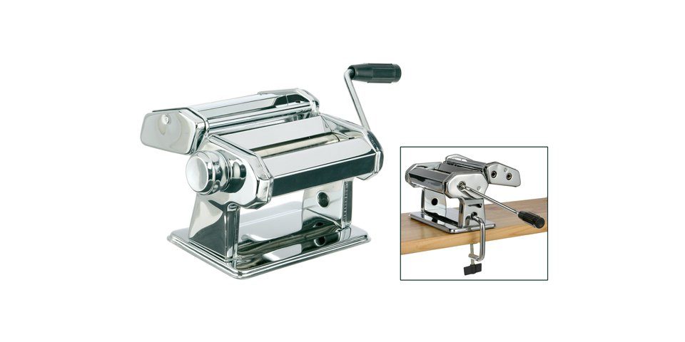 Haushalt International Back-Set Nudelmaschine aus verchromten Metall