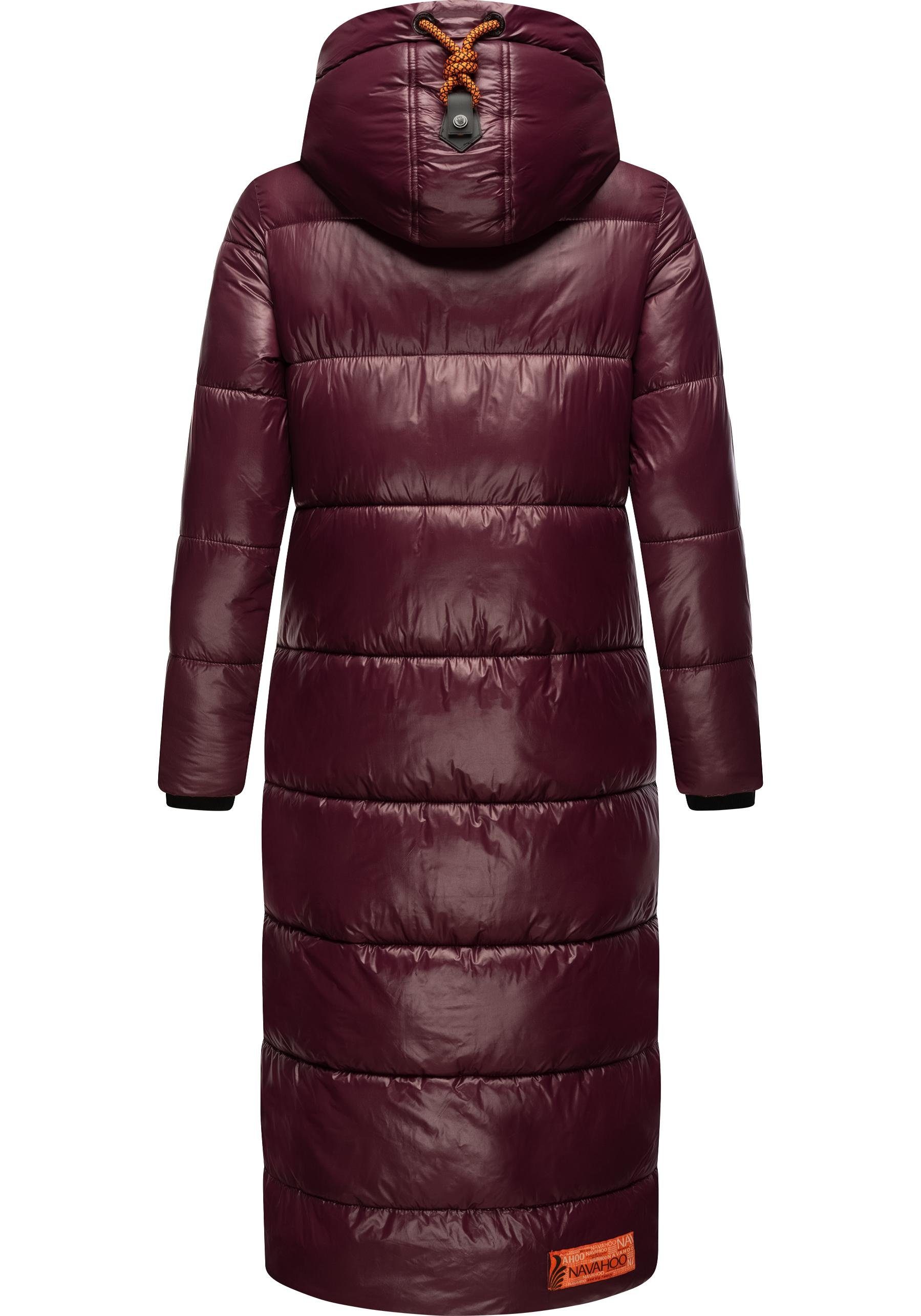 Navahoo Steppmantel Schmuseengel warm gefütterte Winter Steppjacke mit Kontrastdetails