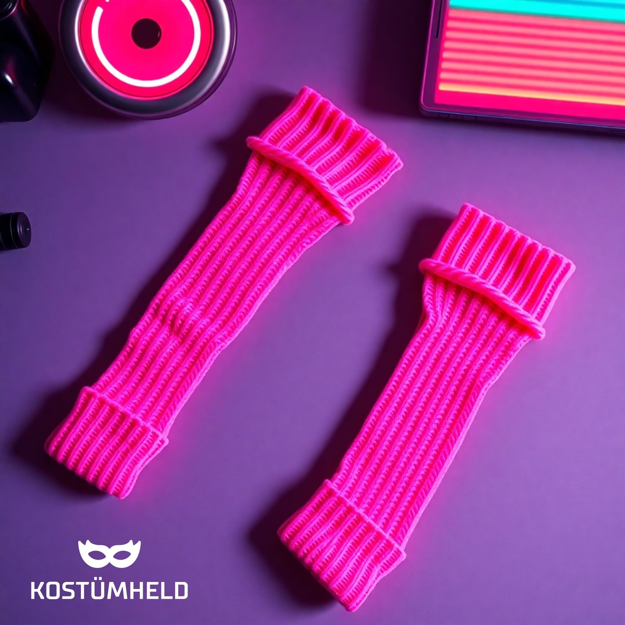 TK Gruppe Kostüm Neonstrümpfe – Bunte Beinaccessoires für Party-Outfits