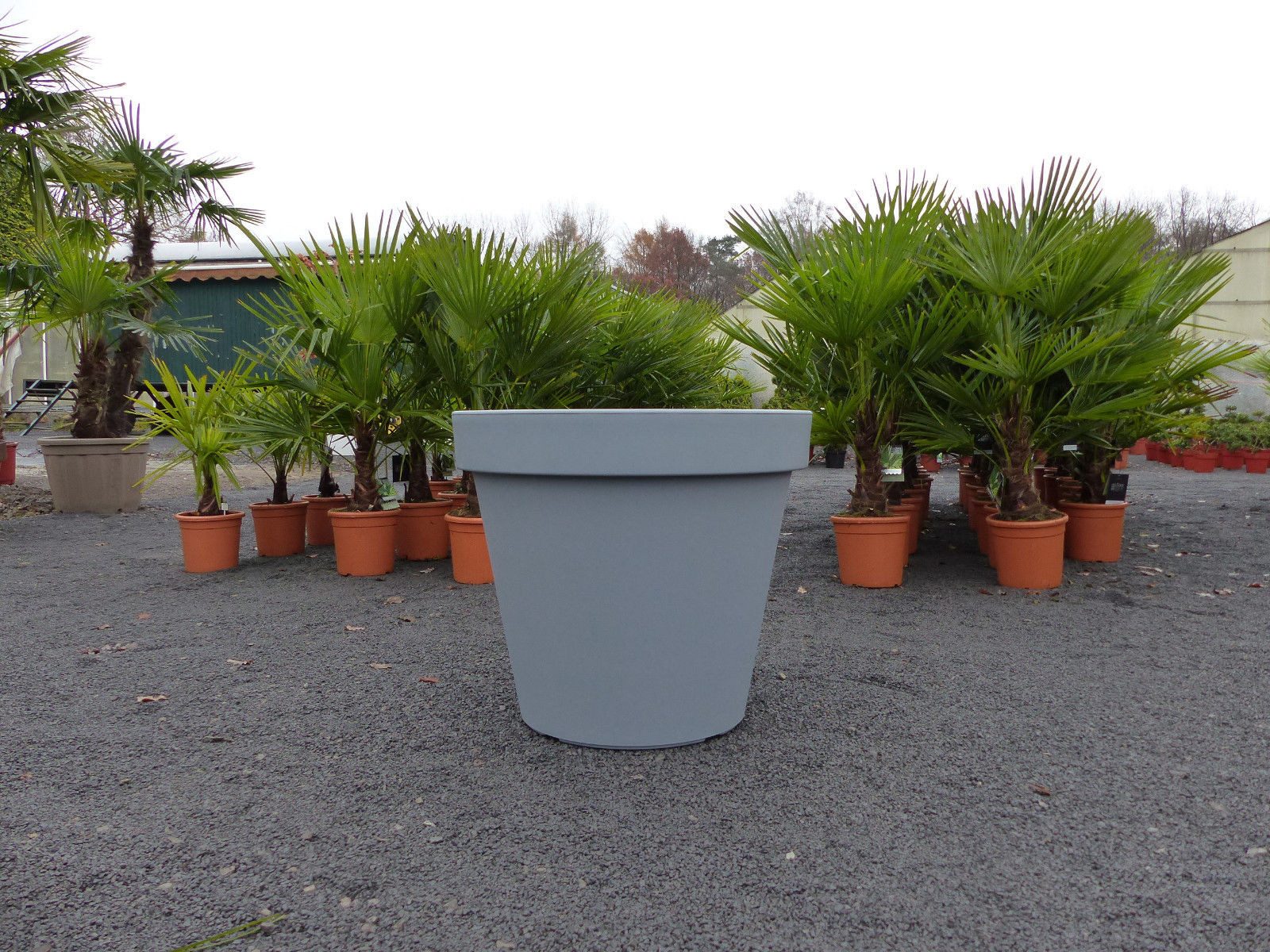 gruenwaren jakubik Übertopf E&K Übertopf Ø 80 cm Pflanztopf Blumentopf Pflanzkübel "Ecken Kanten"