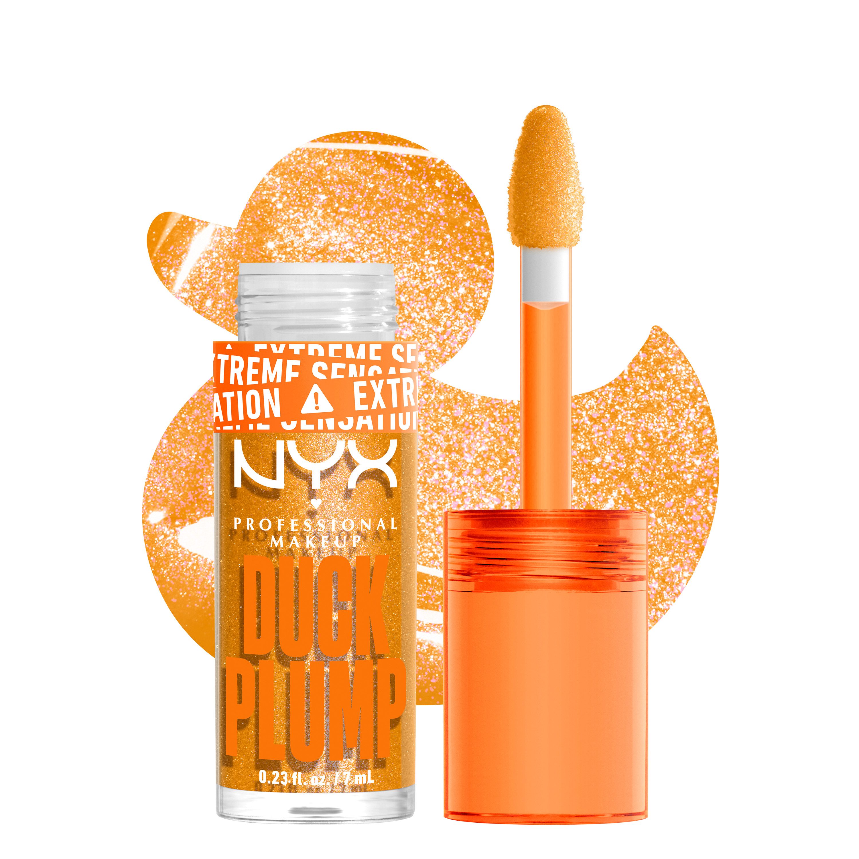 NYX PROFESSIONAL MAKEUP Lipgloss DUCK PLUMP LIP LACQUER, sofortiger Schmollmund-Effekt dank Kollagenpeptiden