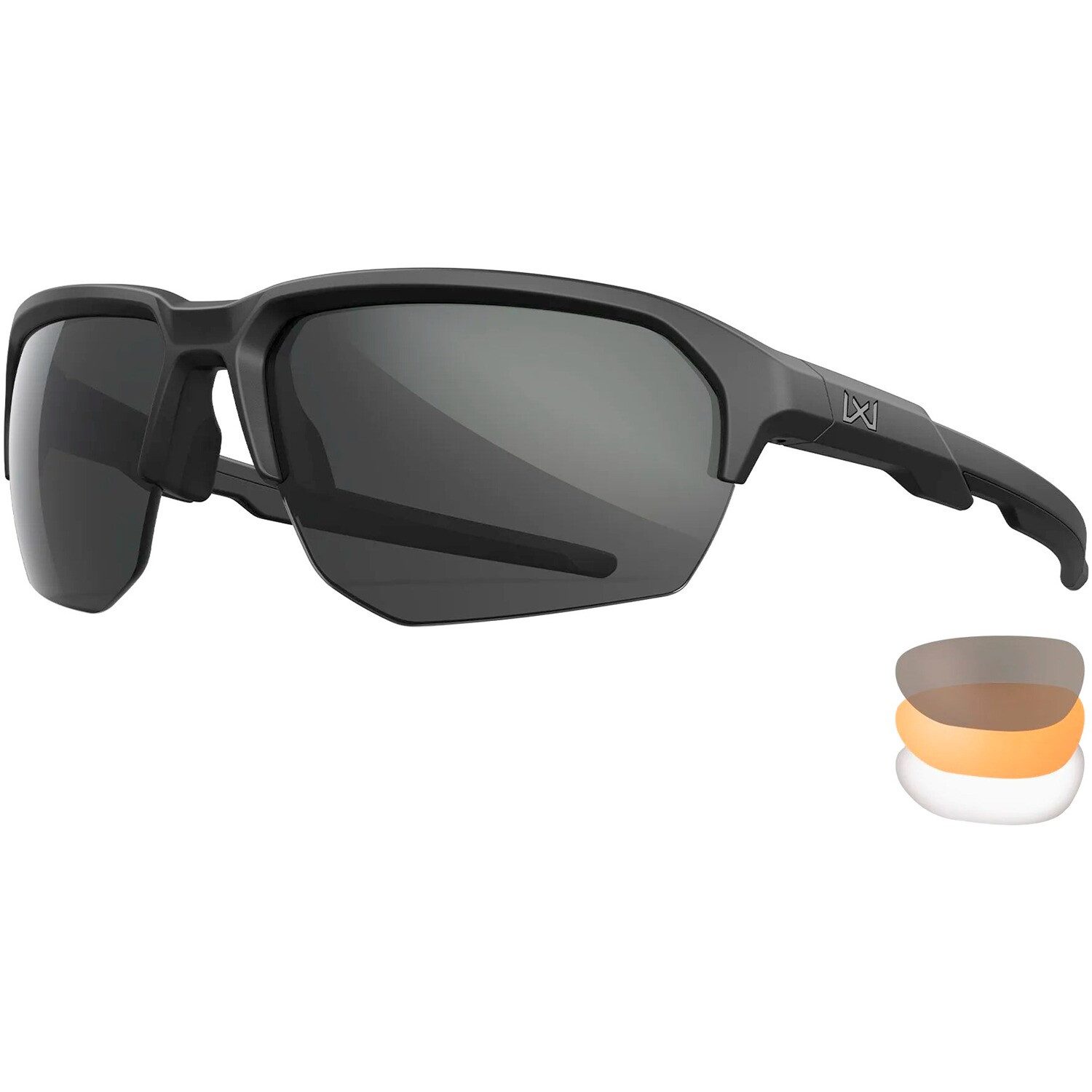 Wiley X Arbeitsschutzbrille Schutzbrille WX JAKL Matt Schwarz – Set