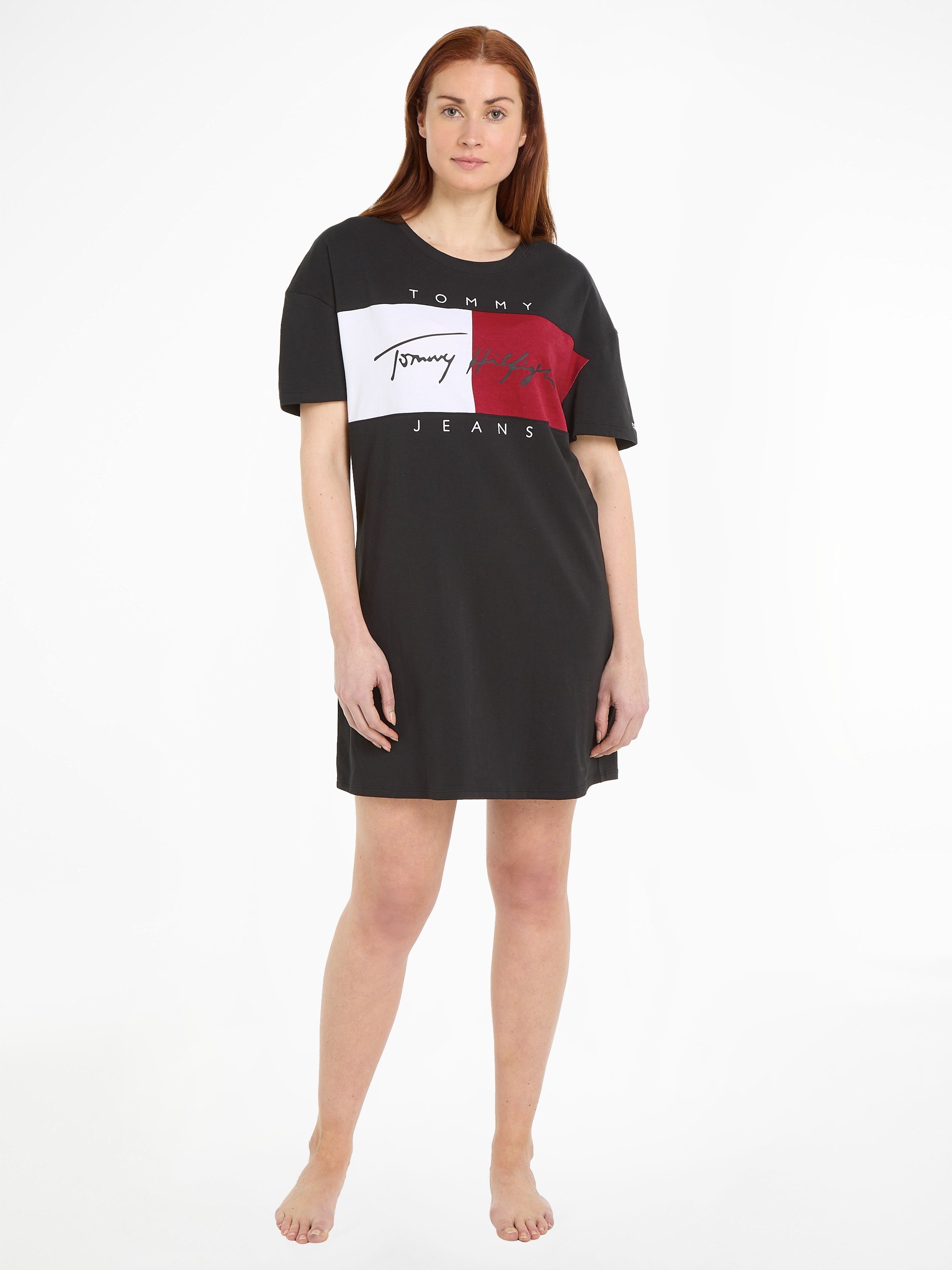 Tommy Hilfiger Underwear Nachthemd NIGHTDRESS Rundhalsausschnitt mit OVERSIZE