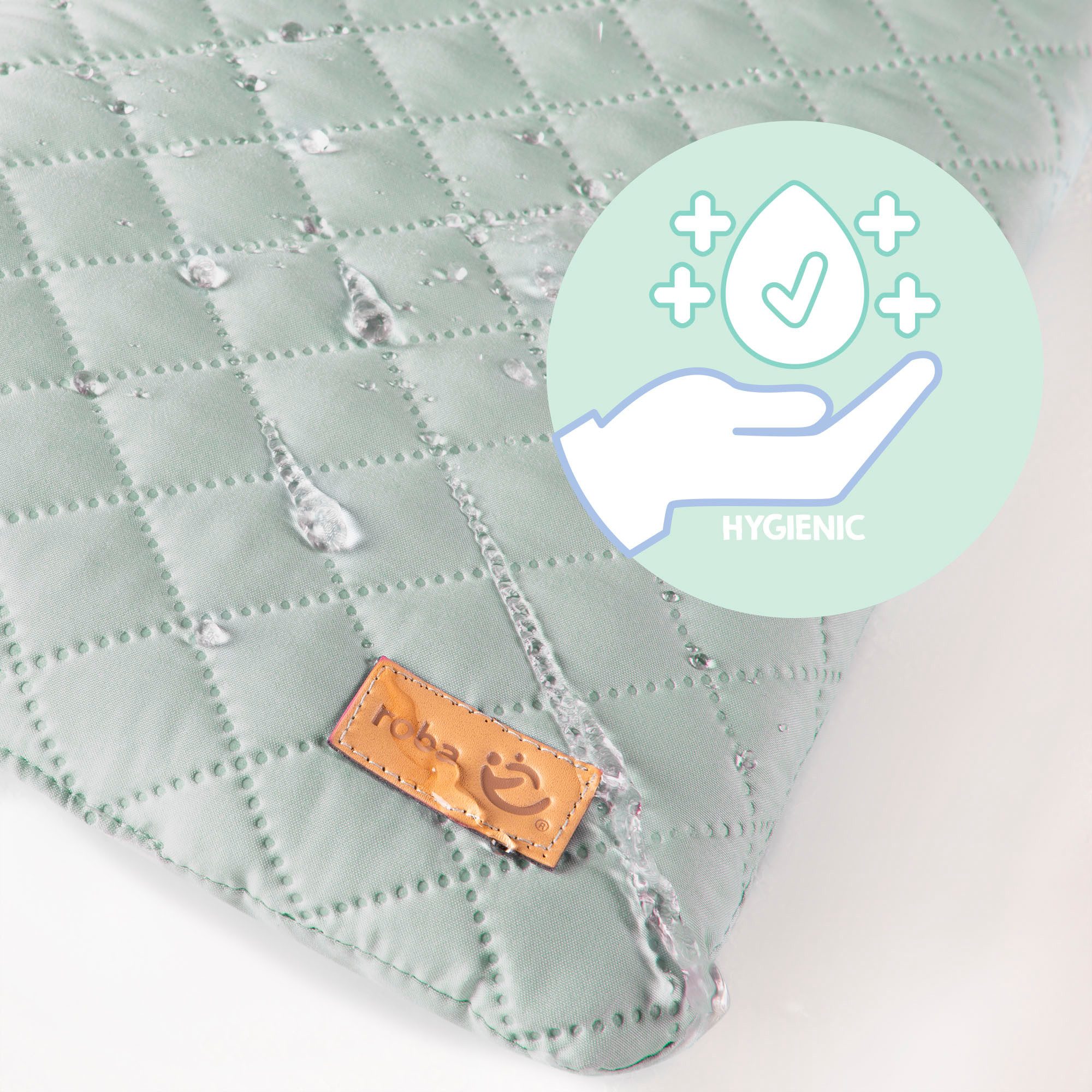 roba® Sitzverkleinerer Style Frosty green, (Set, 2-tlg), passend zu den Hochstühlen 'Nature Up'