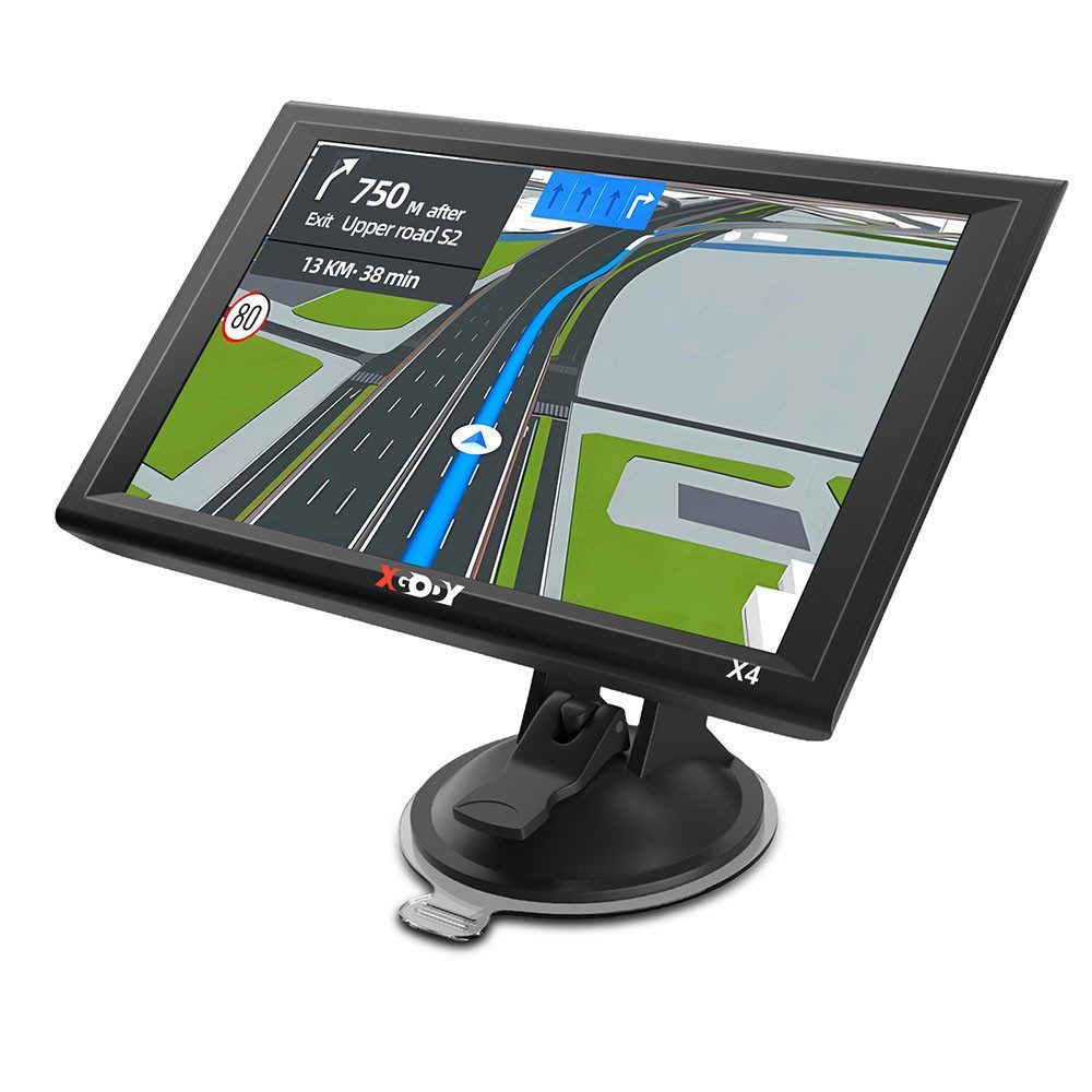 XGODY 9 Zoll LKW Navigation LKW-Navigationsgerät (Europa (48 Länder), Lebenslange Kartenaktualisierung, Sprachführung, Bluetooth, Freisprecheinrichtu)
