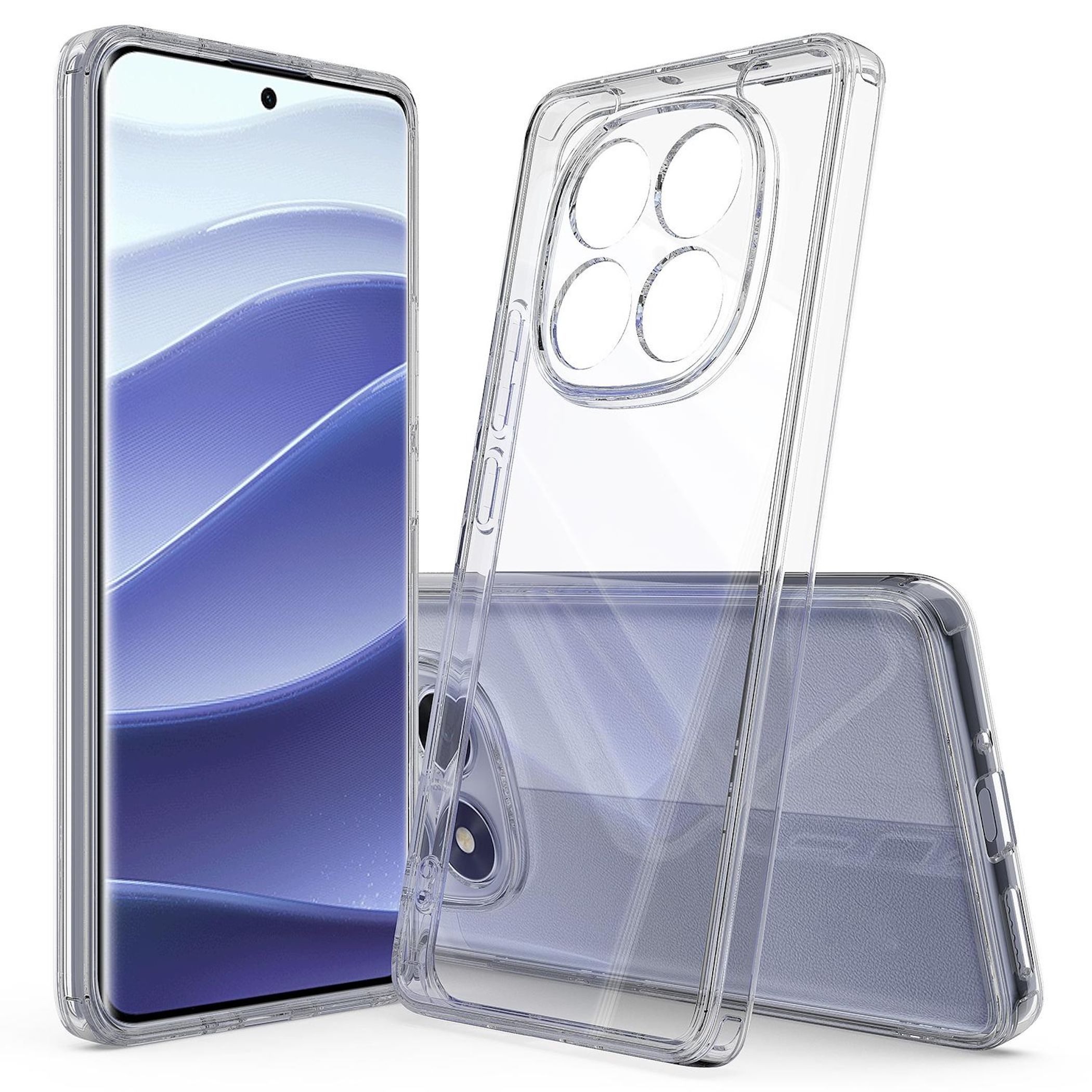 Wigento Handyhülle Für Xiaomi Redmi Note 15 5G TPU Silikon Schutz Hülle Transparent, Stoßfeste TPU Hülle mit rutschfestem Design