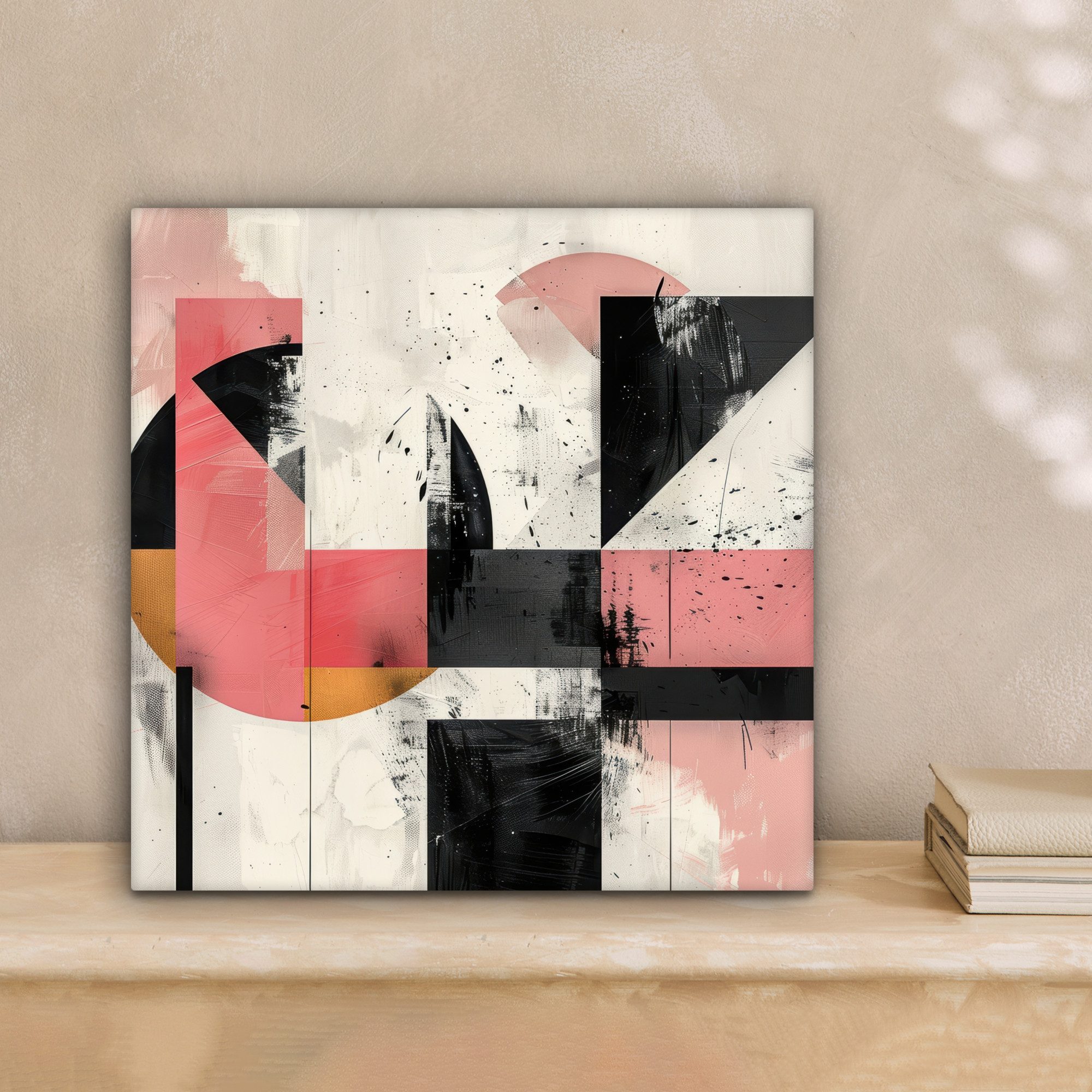 OneMillionCanvasses® Leinwandbild Rosa - Abstrakt - Ästhetisch - Modern - F günstig online kaufen