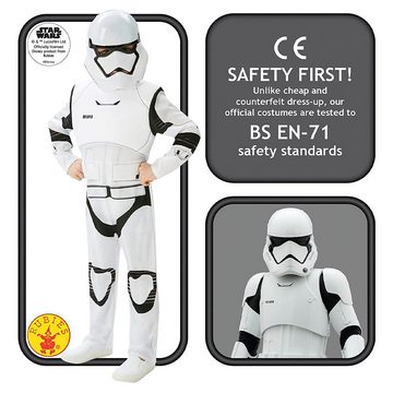 Rubie´s Kostüm Stormtrooper Star Wars Deluxe Kinderkostüm, Sturmtruppler Overall, Stormtrooper Kinderkostüm M