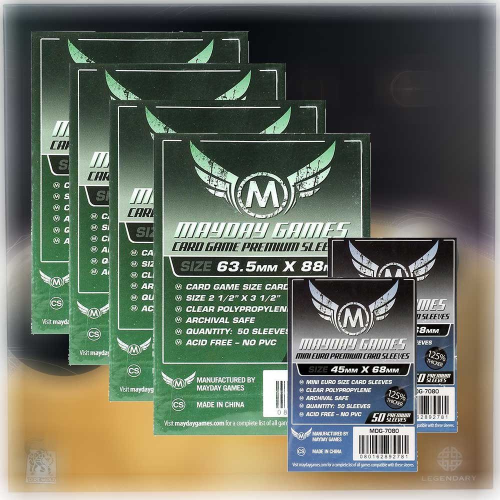 Mayday Games Spiel Premium Sleeves Hüllen 7077 + 7080 Vorteilspack für Dune: Imperium