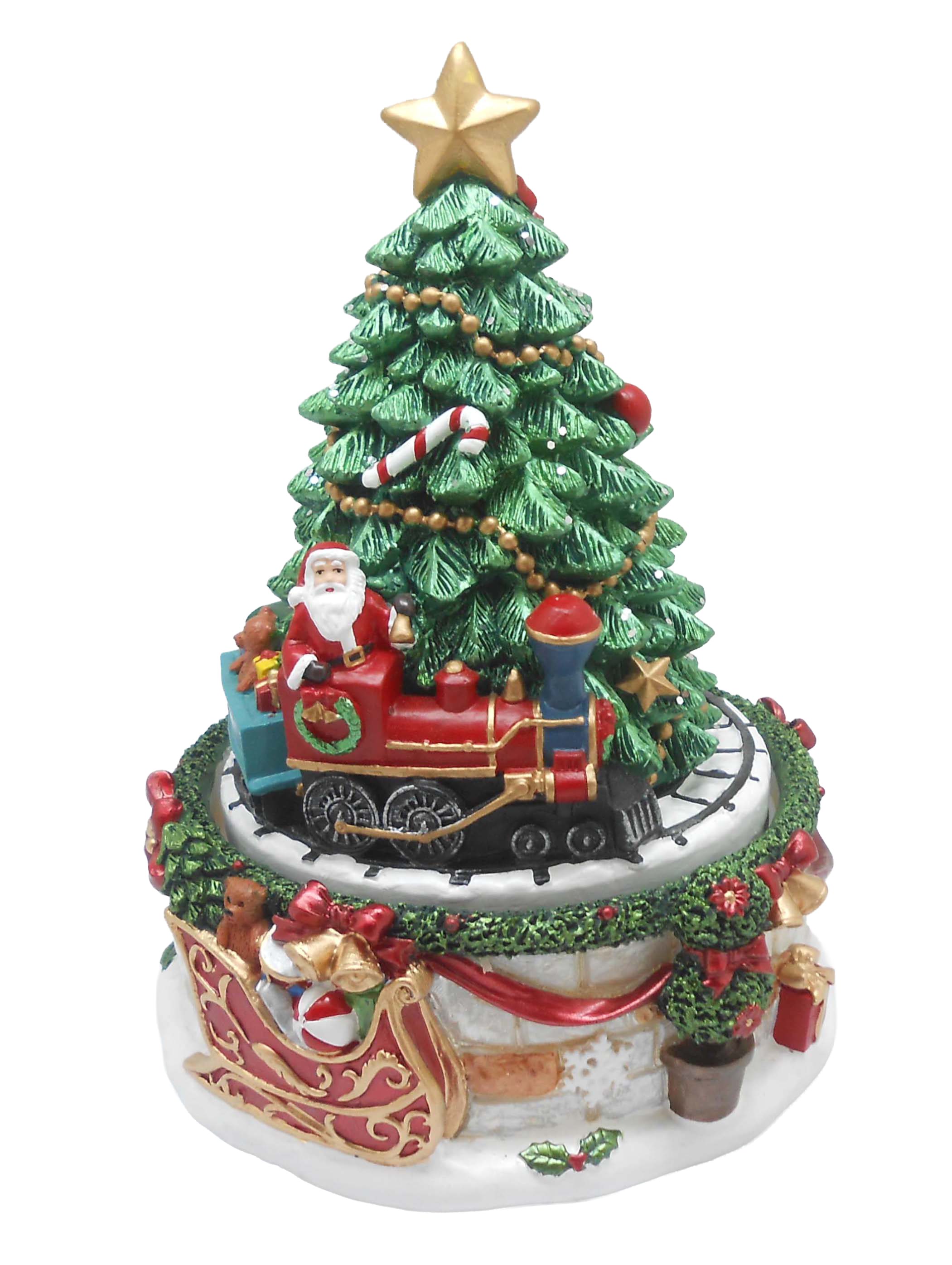 Musicboxworld Spieluhr Tannenbaum und Zug
