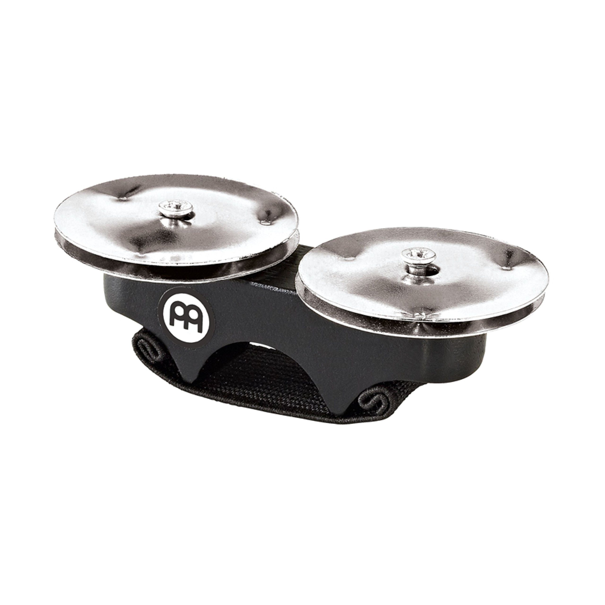 Meinl Percussion Glocke, Percussion, Schellen und Glocken, Finger Jingles FJS1S-BK, Steel - Schelle Glocke