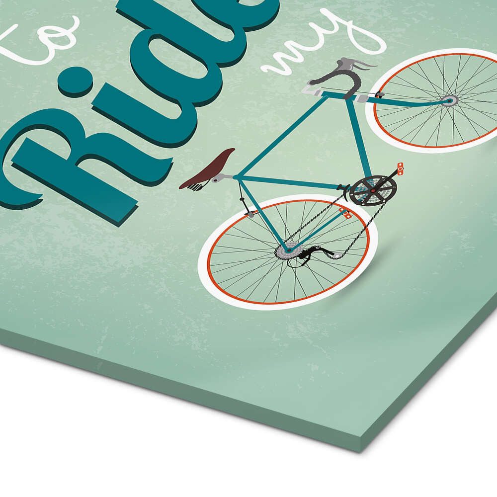 Posterlounge Wandbild I want to ride my bike, Editors Choice, erhältlich als Poster, Leinwandbild, Wandsticker oder Acrylglasbild