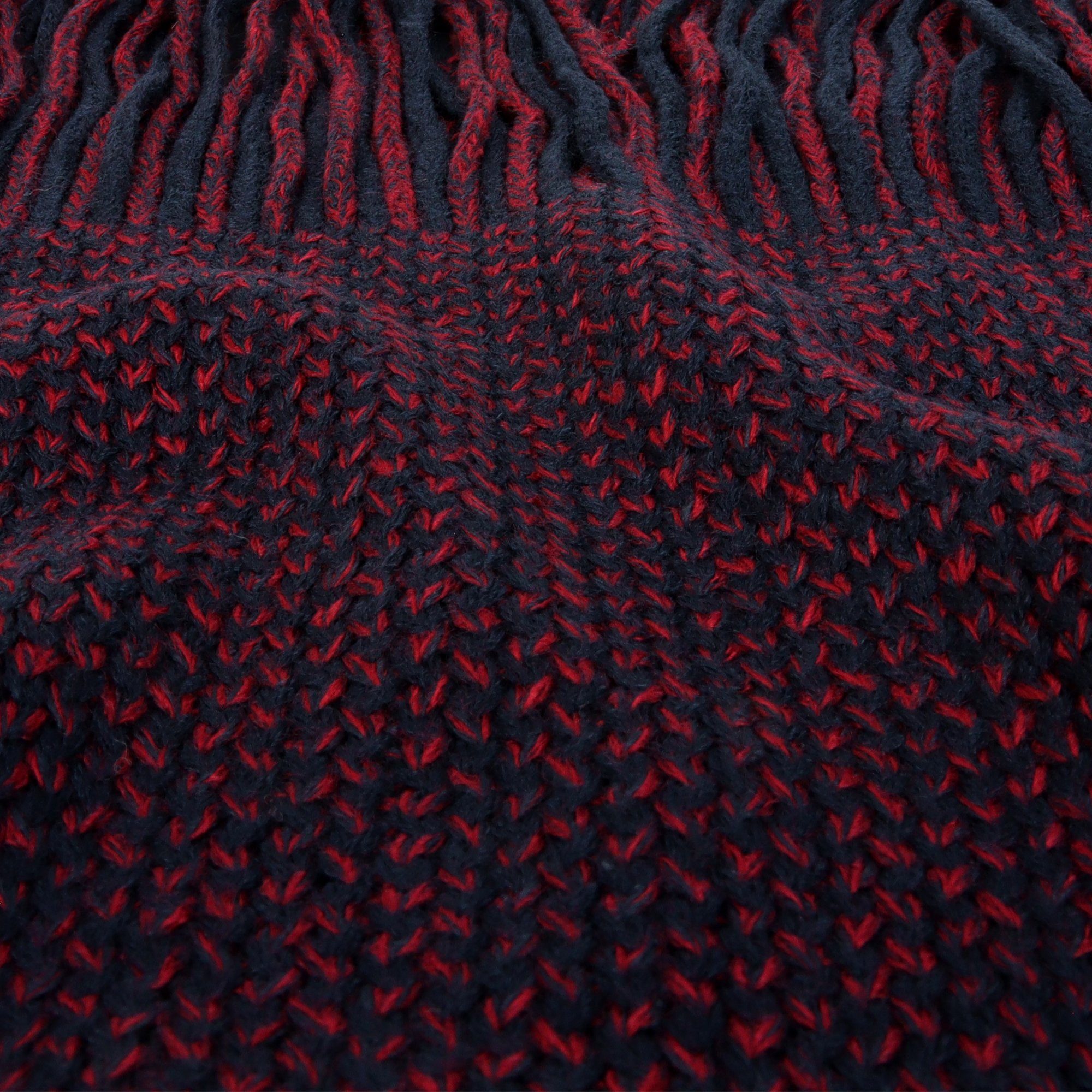 ZEBRO Strickschal Schal, Fransen