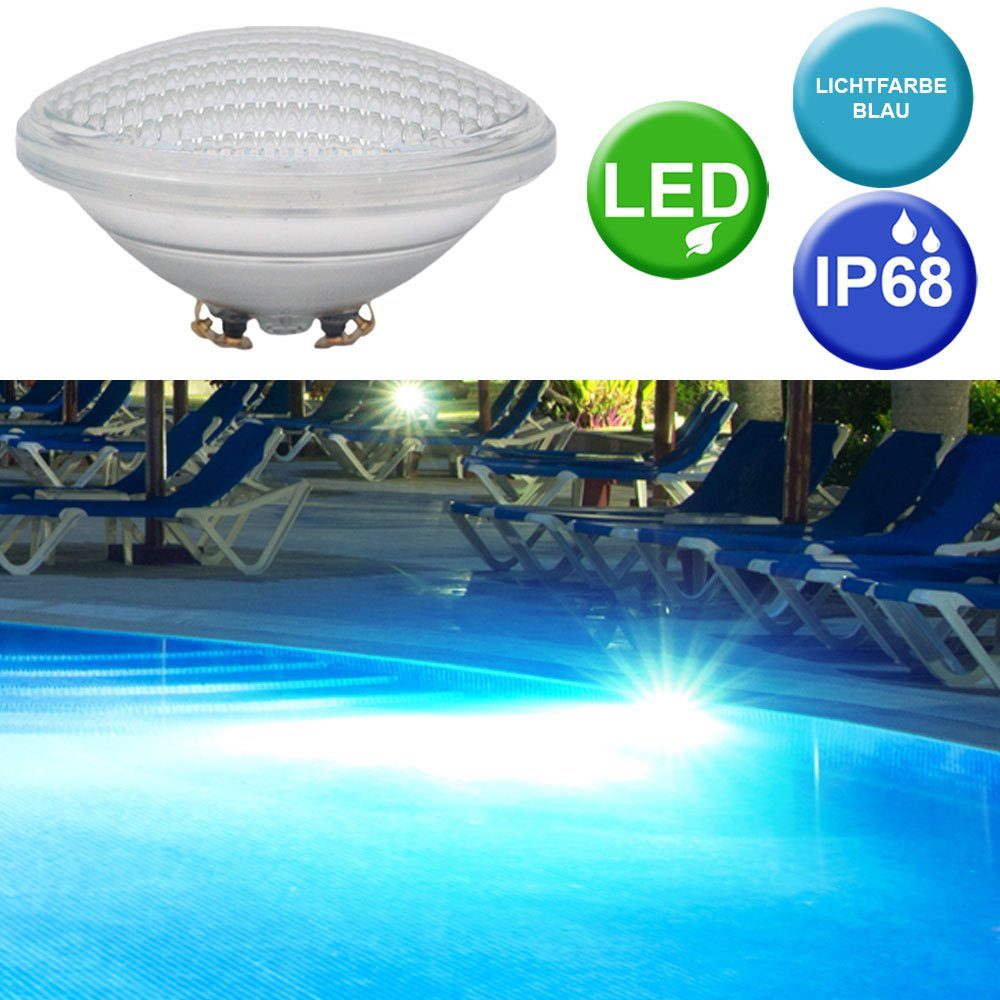 LED Pool Leuchtmittel etc-shop Scheinwerfer Set Swimming 3er LED-Leuchtmittel, Becken SMD PAR56