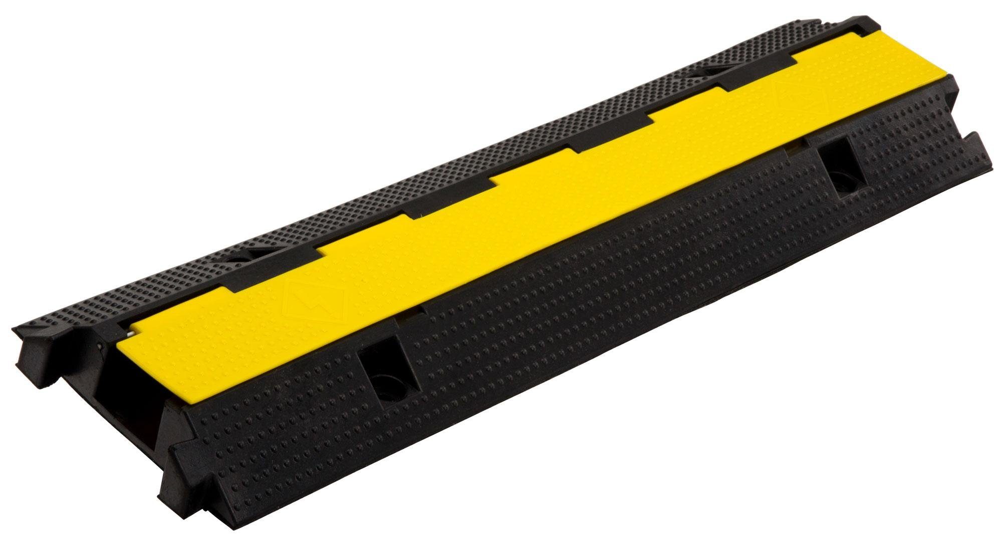 Pronomic Kabelkanal 1-100L Kabelbrücke 1-Kanal mit Steckverbindung (1-St., Zusammensteckbare Kabelrampe/Überfahrschutz), Belastbar bis zu 7,5 t