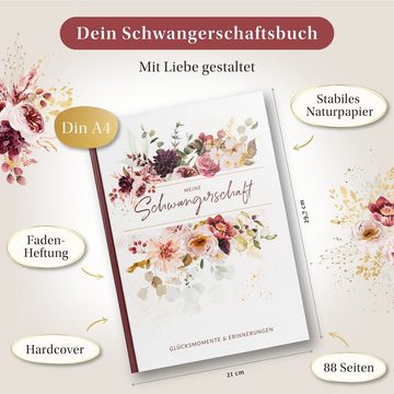 Eulentaler Tagebuch Schwangerschaftstagebuch "Meine Schwangerschaft", Von Hebammen & Eltern gestaltet, DIN A4 mit 88 Seiten, Geschenkidee