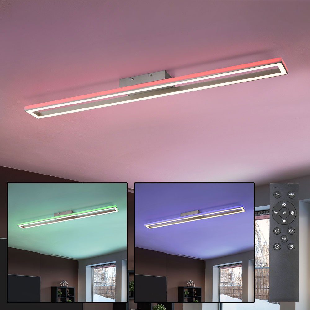 etc-shop LED Deckenleuchte, Leuchtmittel inklusive, Warmweiß, Neutralweiß, Deckenlampe LED Deckenleuchte Fernbedienung Deckenlampe dimmbar