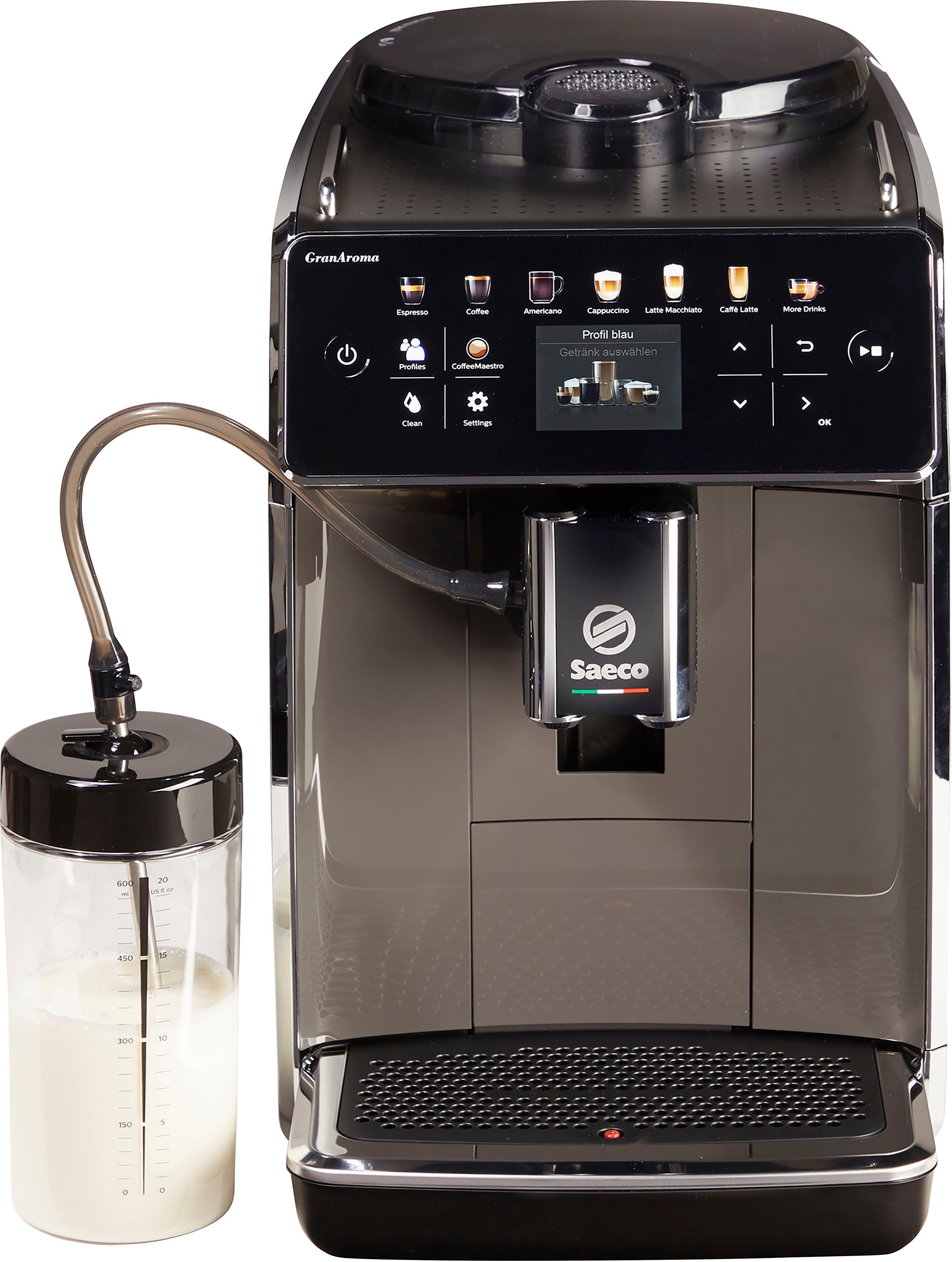 Saeco Kaffeevollautomat SM6580/50 GranAroma, 14 Kaffeespezialitäten, 4 Benutzerprofilen und TFT Display – Bild 4 von 5