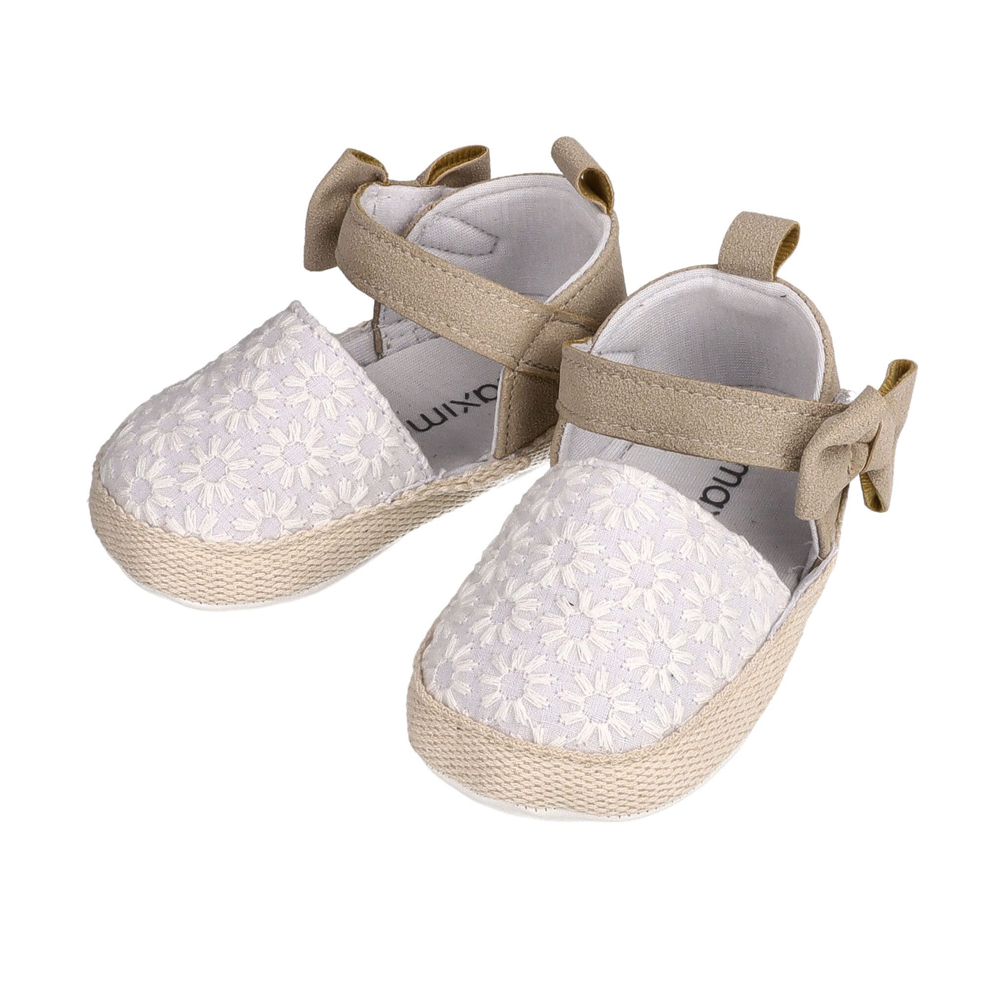 MAXIMO Ballerina, Gänseblümchen Anti-Rutsch-Sohle TPR,l Futter Krabbelschuh