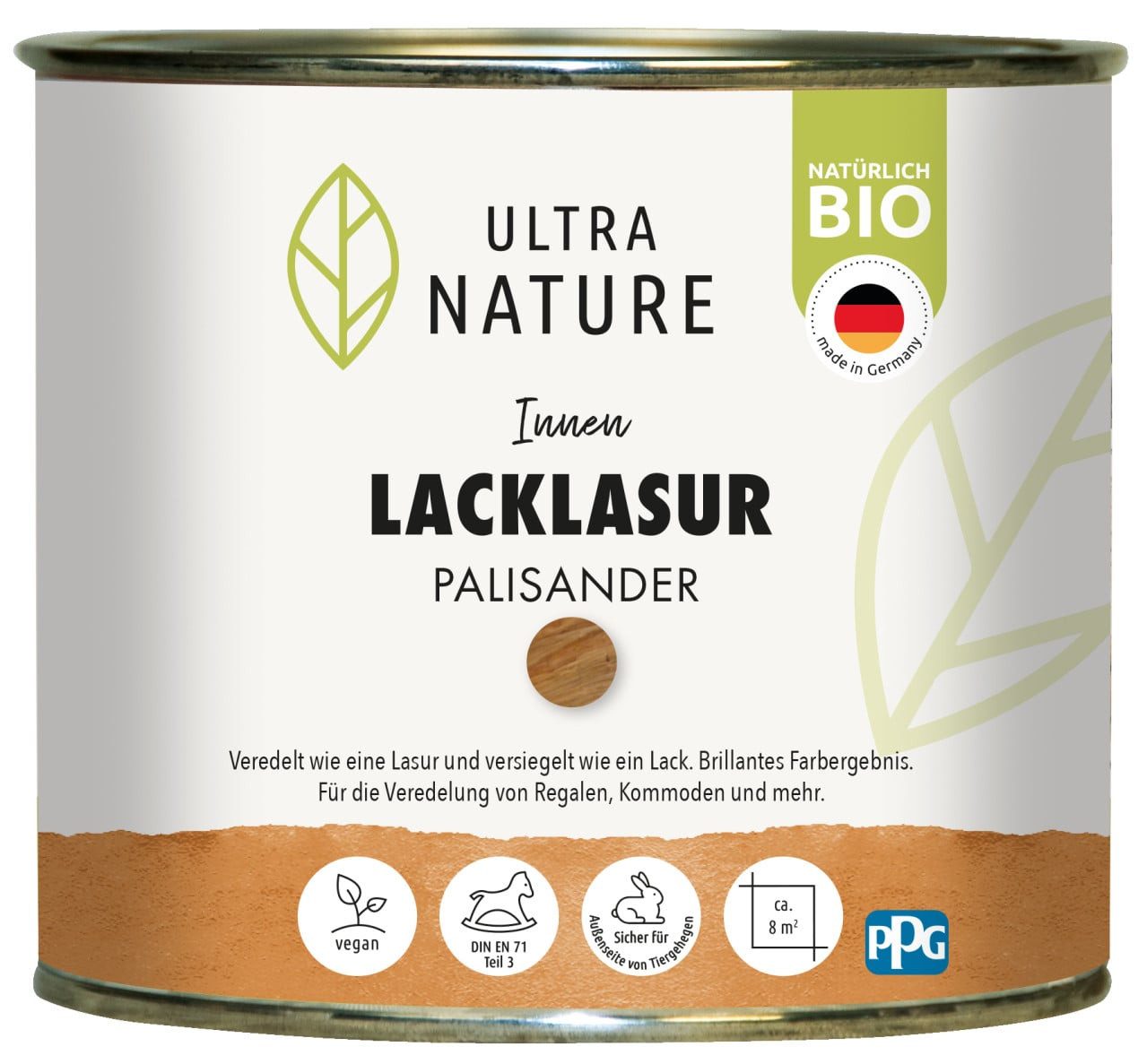 ULTRA NATURE Lasur Ultra Nature Lacklasur 375 ml nussbaum dunkel