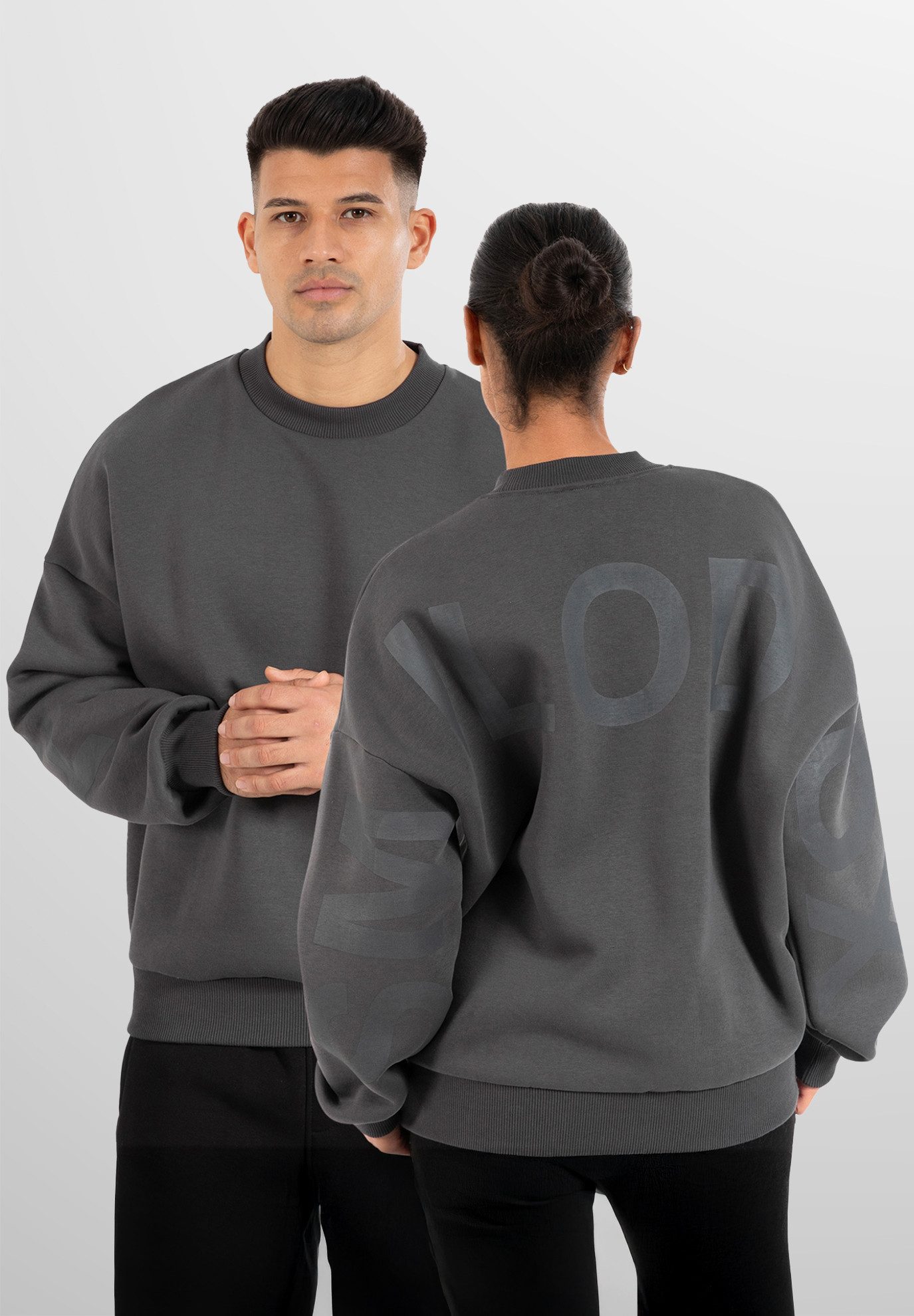 Smilodox Sweatshirt Brail Solid, Oversize Pullover günstig online kaufen
