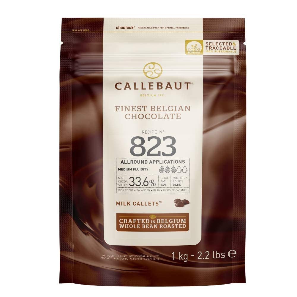 Callebaut Schokolade CALLEBAUT, Rezept No. 823, Vollmilch Schokoladenkuvertüre, 1 x 1000 g