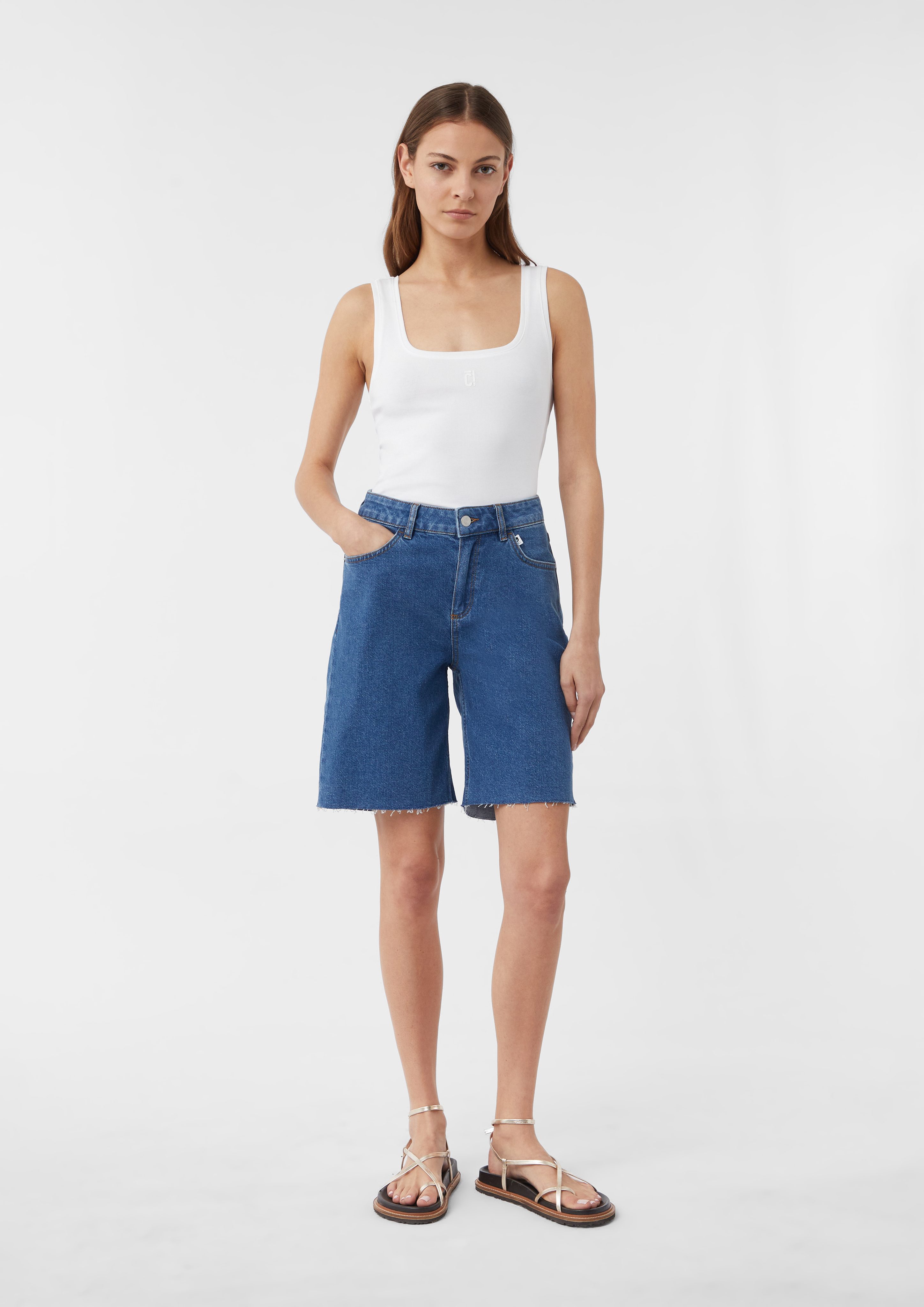 comma casual identity Gerade Jeans Bermuda-Jeans günstig online kaufen