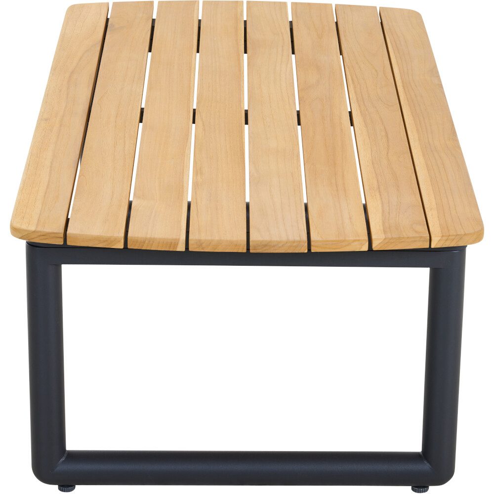 Siena Garden Gartentisch CLIFTON Loungetisch Gestell Alu anthrazit,Tischplatte aus Teakholz