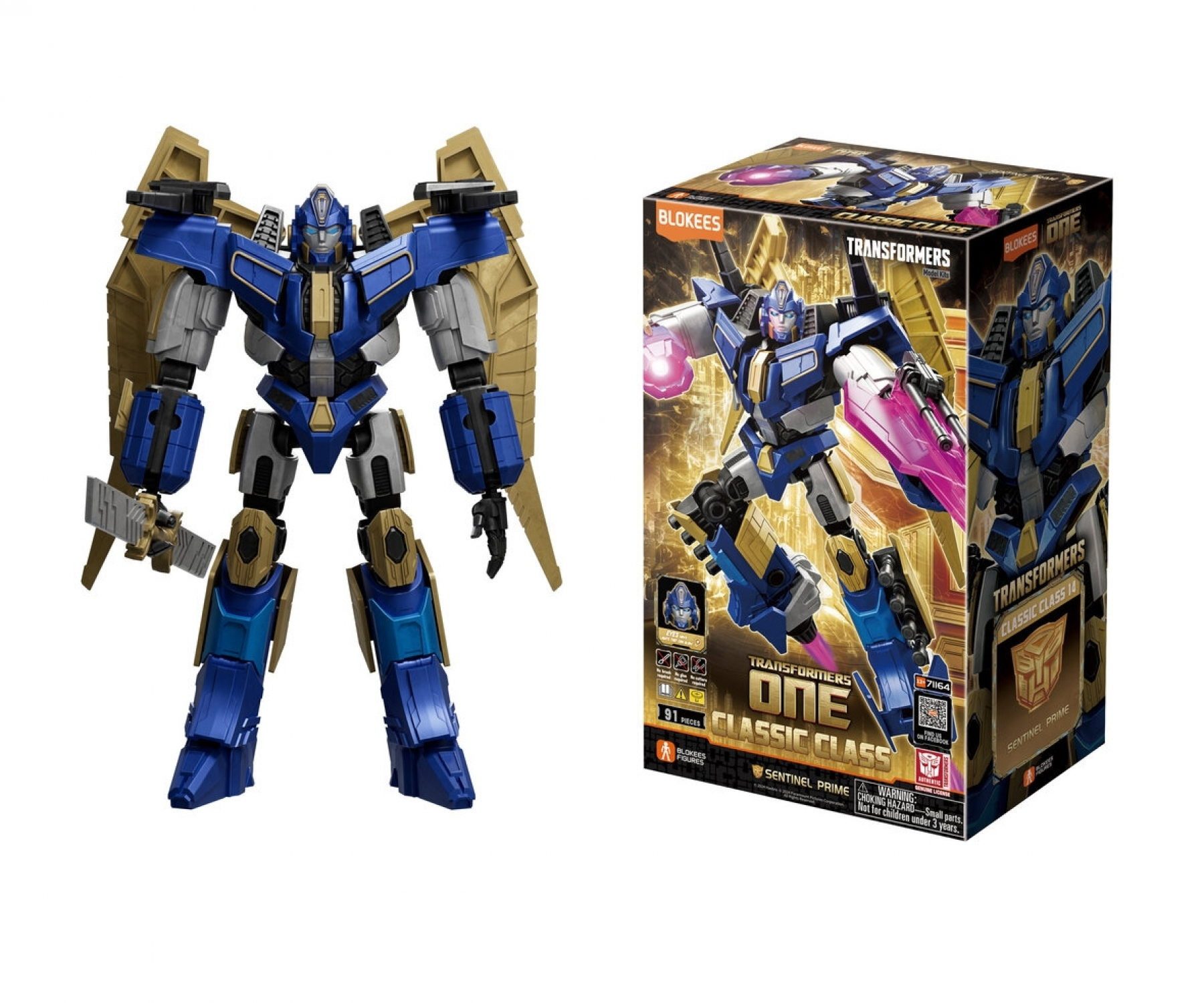 Dickie Toys Blokees Transformers Sentinel Prime Bausatz Figur 91 Teile 201122013 Spielbausteine – Bild 2 von 5