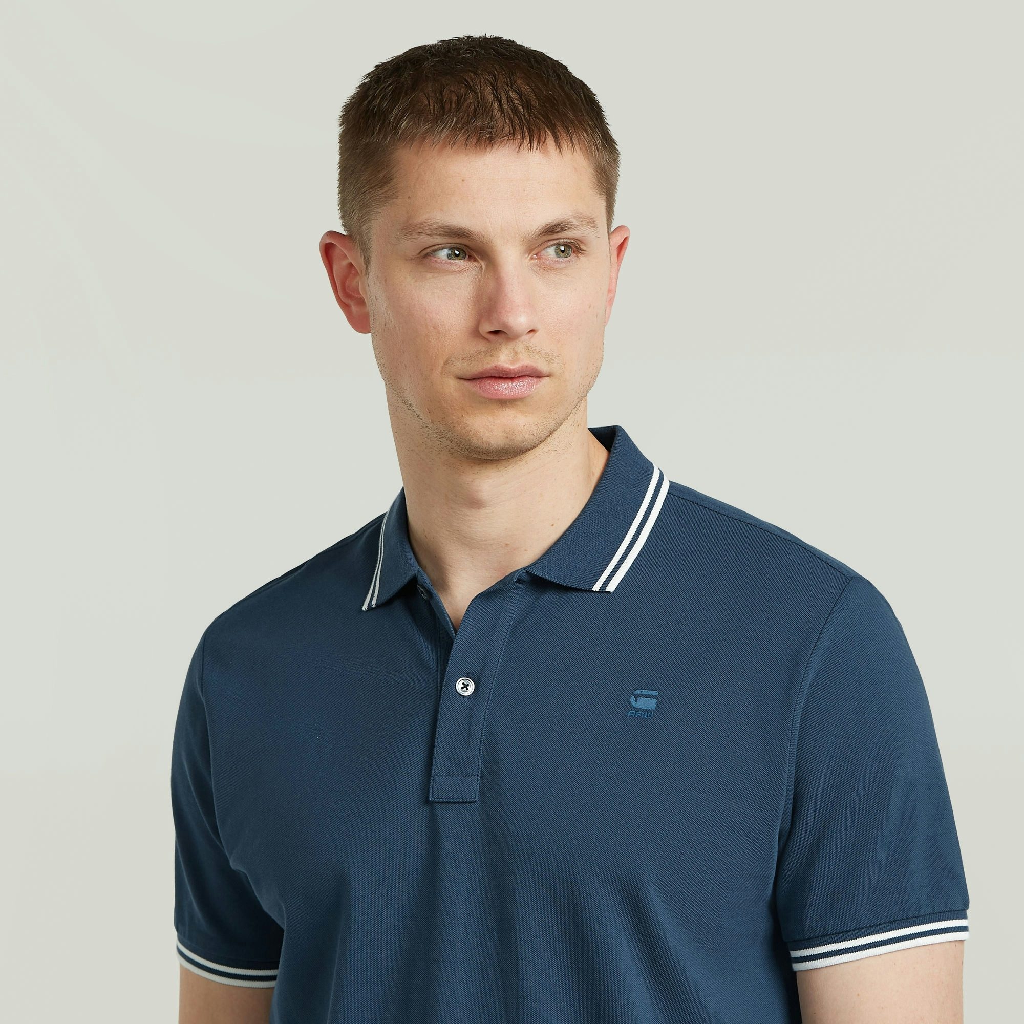 G-STAR Poloshirt Poloshirt Dunda slim stripe in Kurzarm-Form – Bild 3 von 5