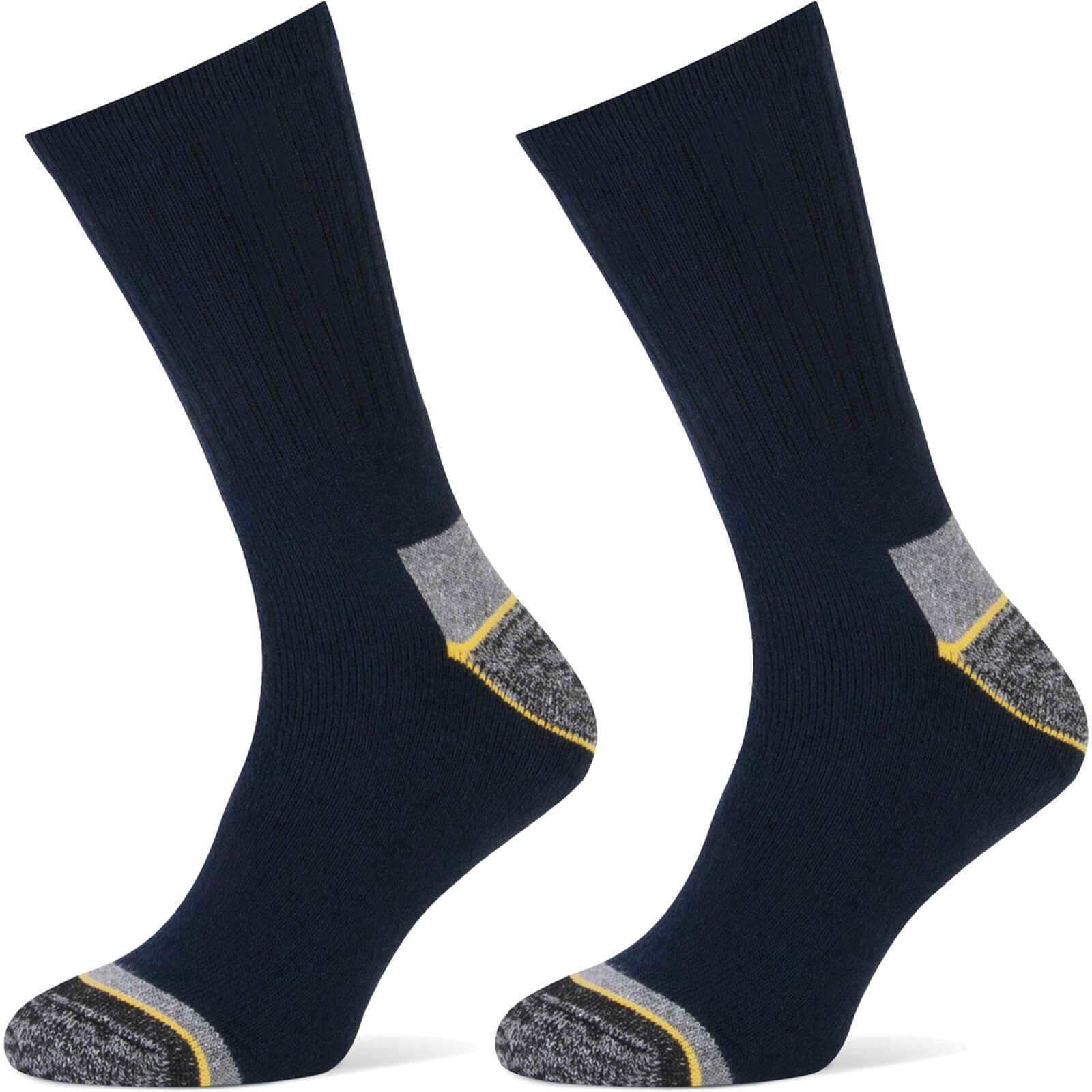 Arbeitssocken Yellow Allround 6 x 2er Pack marineblau