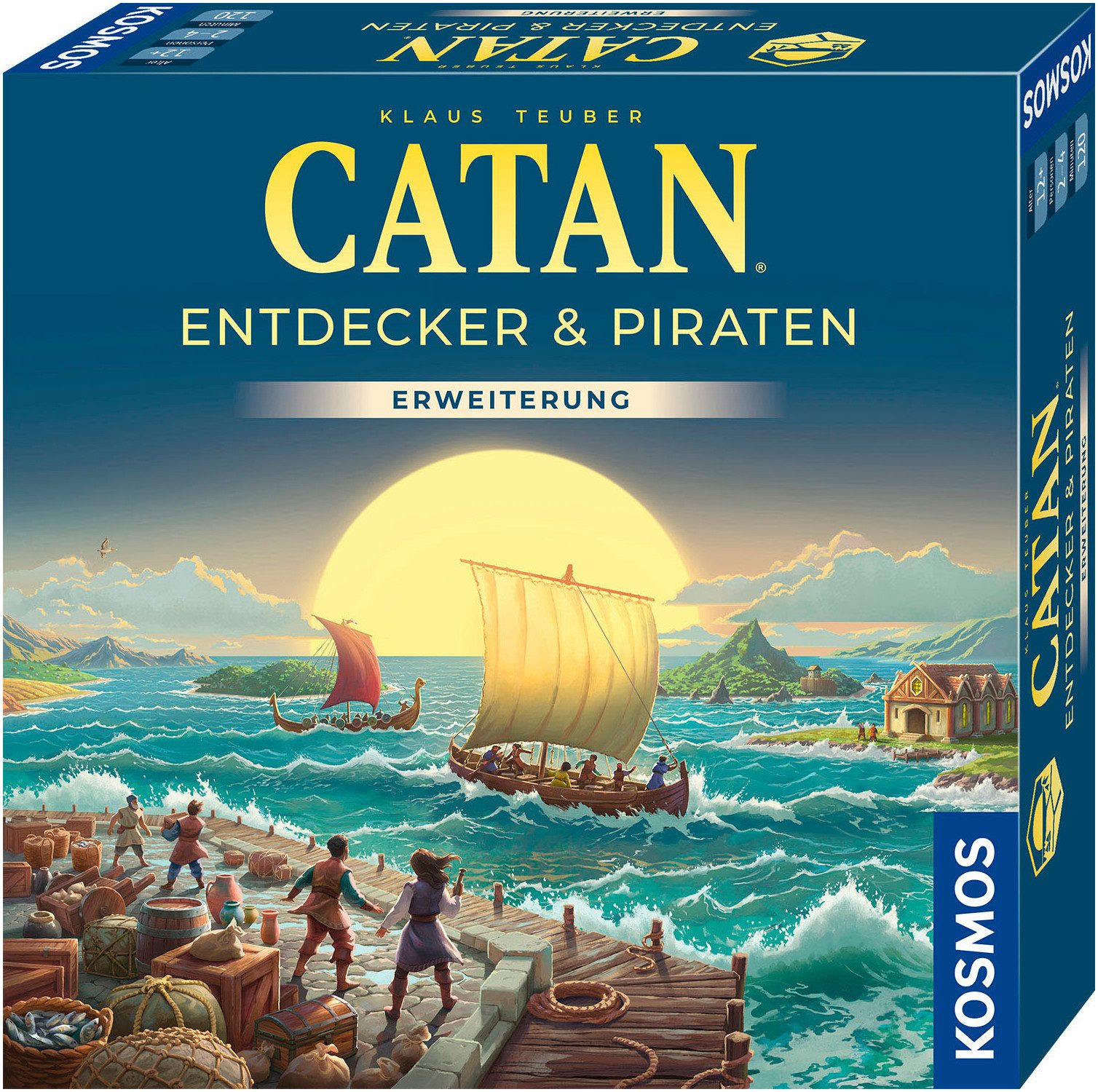 Kosmos Spiel CATAN Entdecker & Piraten, Strategiespiel, Made in Germany