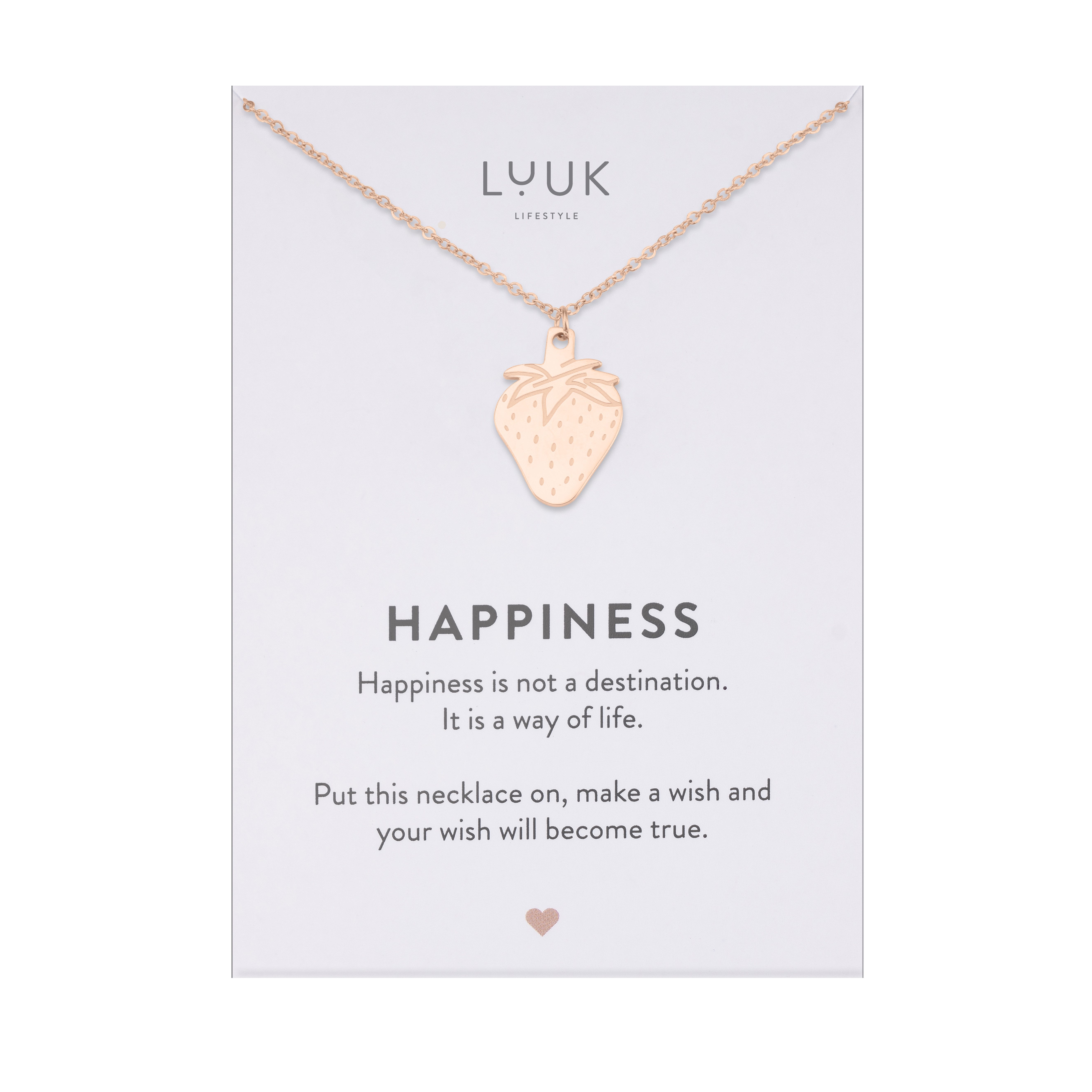 LUUK LIFESTYLE Kette mit Anhänger Erdbeere, günstig online kaufen