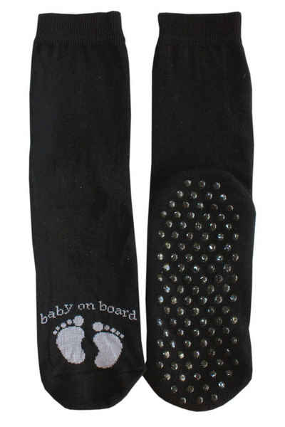WERI SPEZIALS Strumpfhersteller GmbH ABS-Socken Damen ABS-Socken >>Baby on Board<< aus Baumwolle