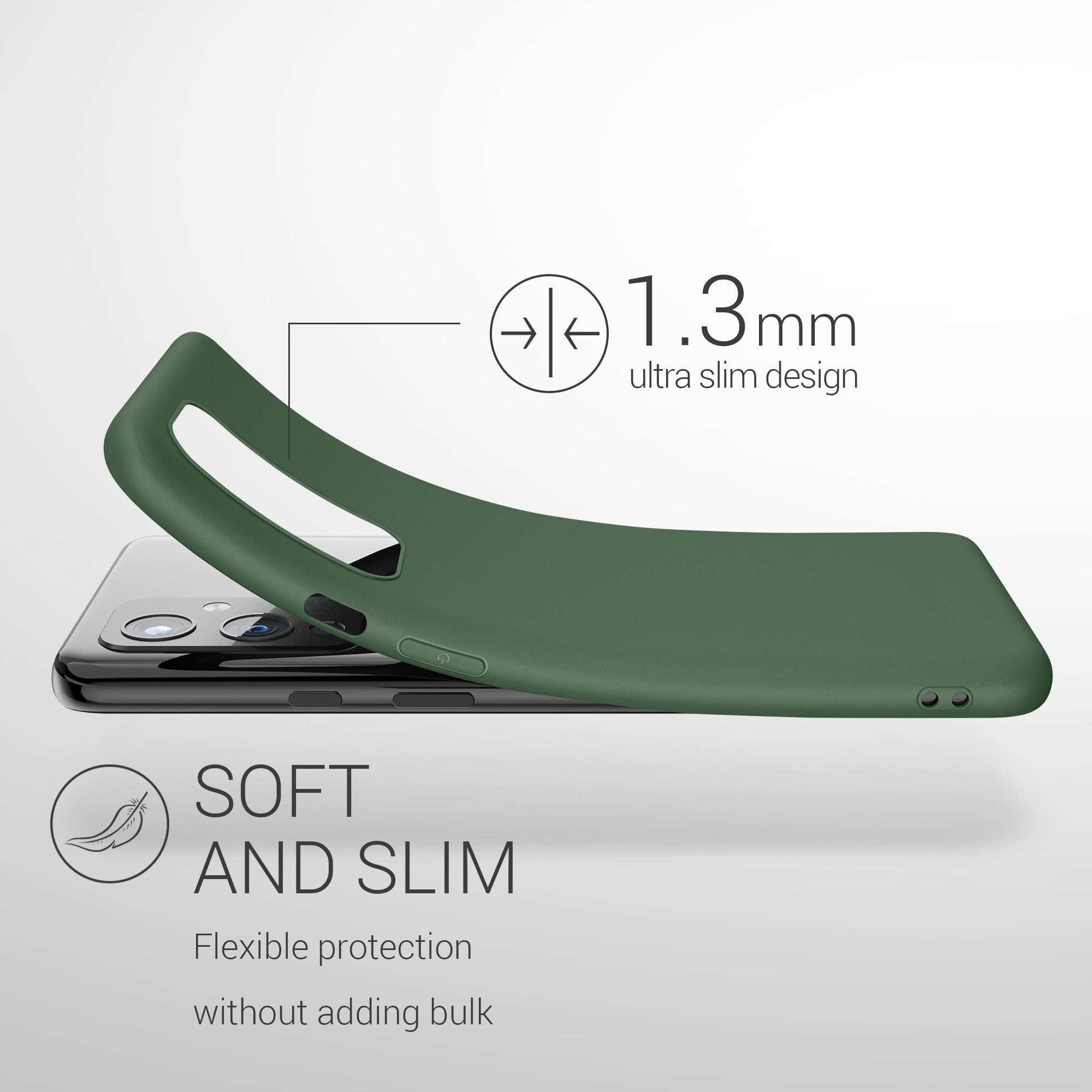 kwmobile Handyhülle Hülle für OnePlus 9 (EU/NA Version), Hülle Silikon - Soft Handyhülle - Handy Case Cover