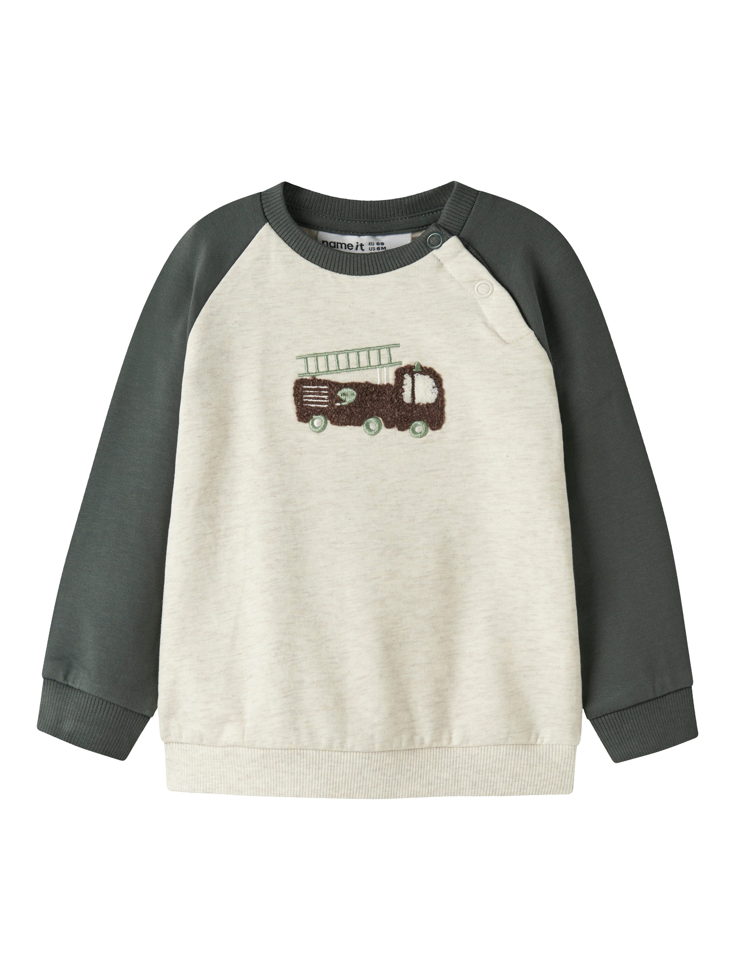 Sweatshirt NBMTHORSTEIN LS SWEAT BOX BRU