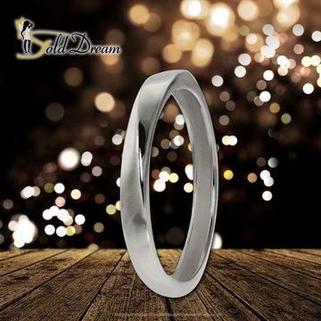 GoldDream Goldring GoldDream Gold Ring Gr.58 Twist (Fingerring), Damen Ring Twist aus 333 Weißgold - 8 Karat, Farbe: silber, weiß