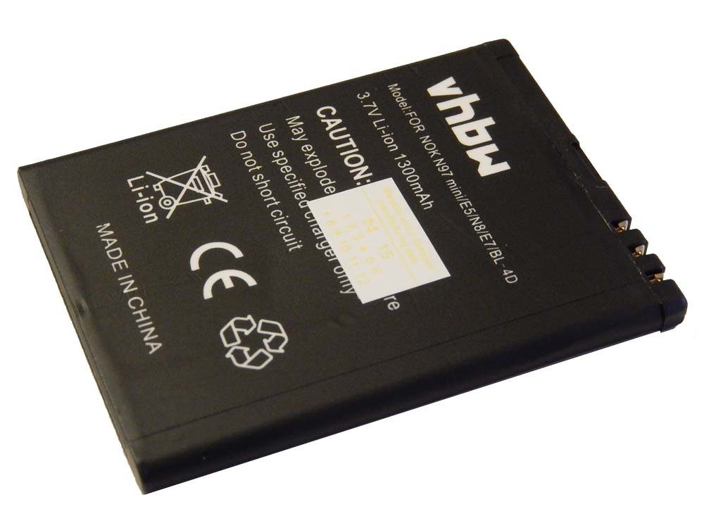 für Li-Ion Ersatz für vhbw 1300 Texet Smartphone-Akku mAh TB-BL4D V) (3,7